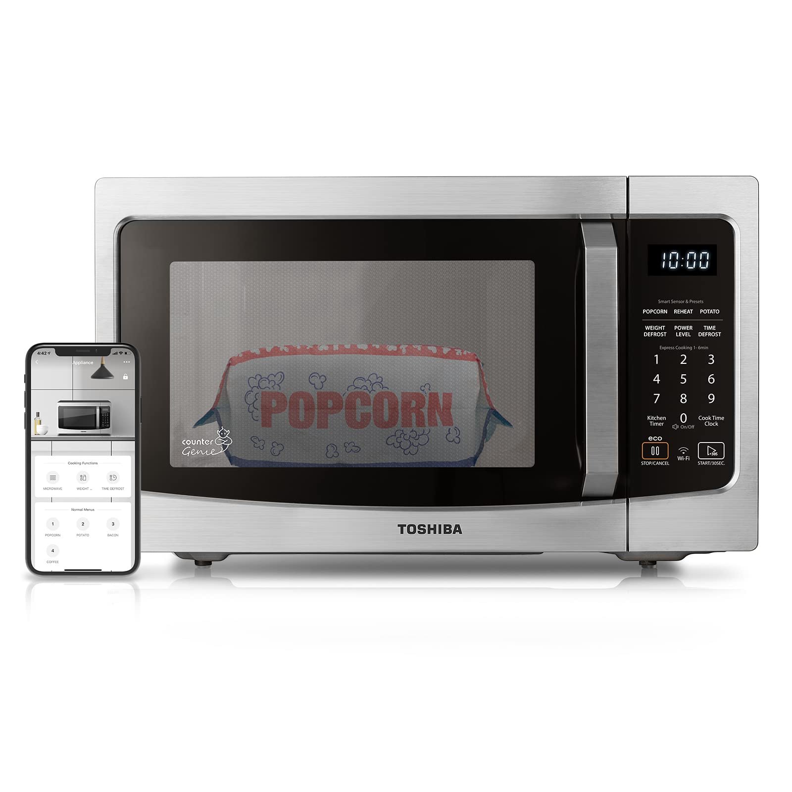 TOSHIBA Smart Microwave Oven with Sensor Rehe...