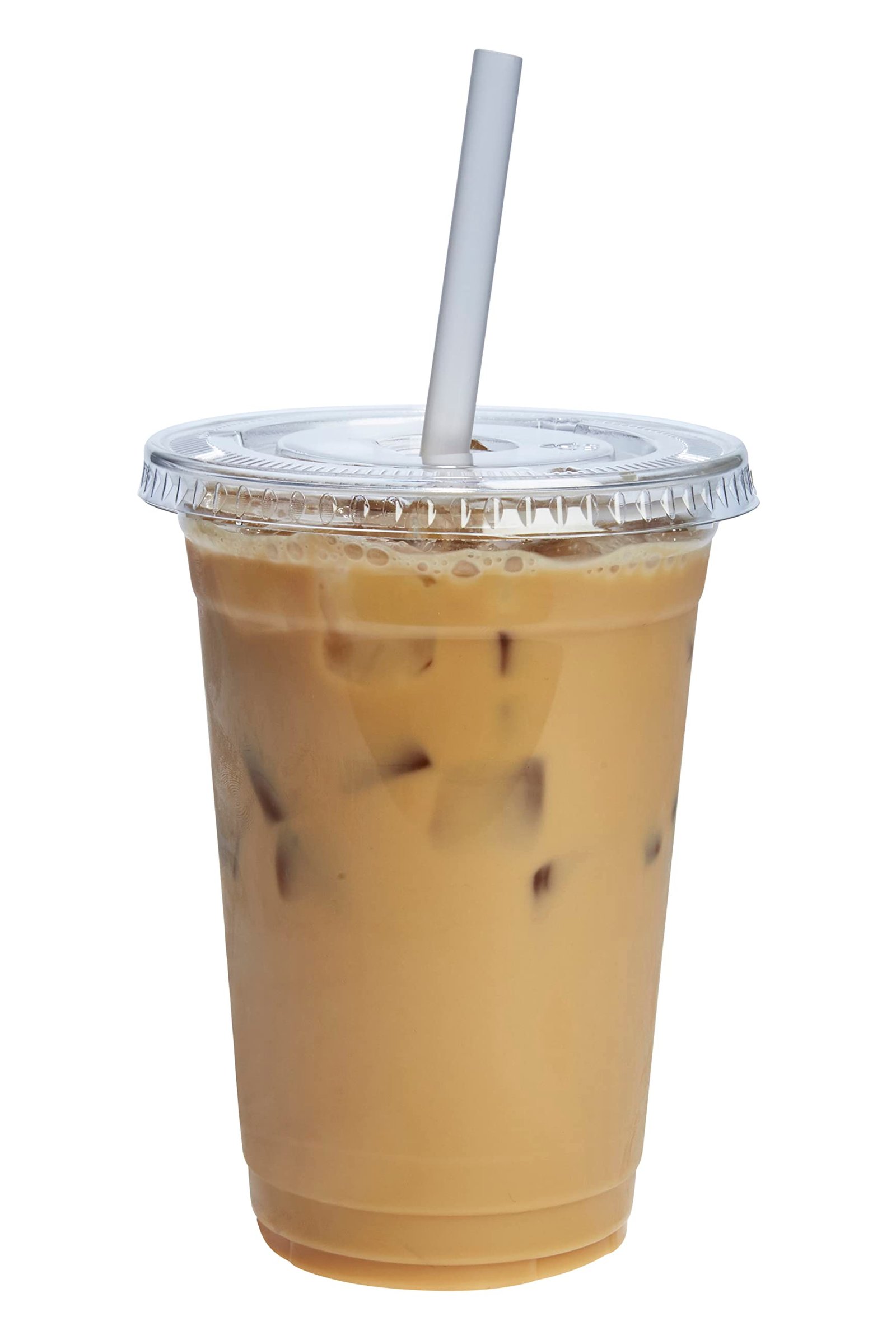 GUSTO 20 oz Clear Plastic Cups with Lids [100...