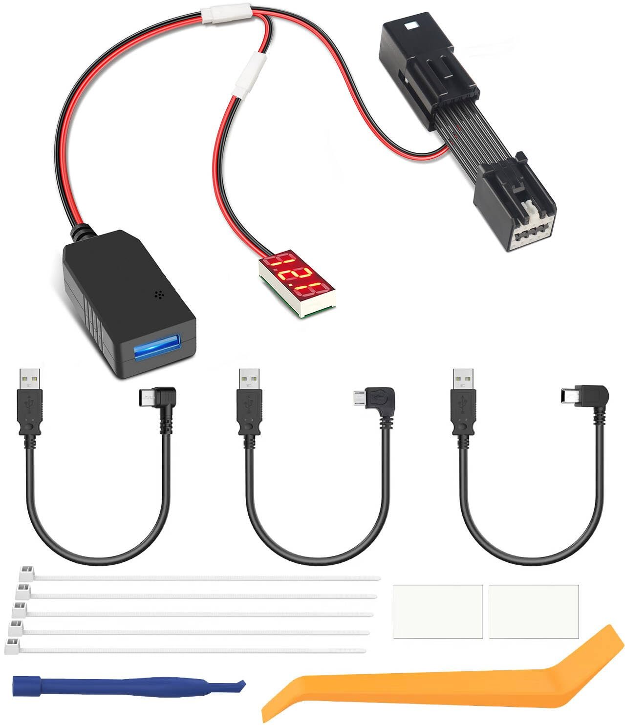 Dashcam Power Adapter,(10P TypeD) Compatible ...
