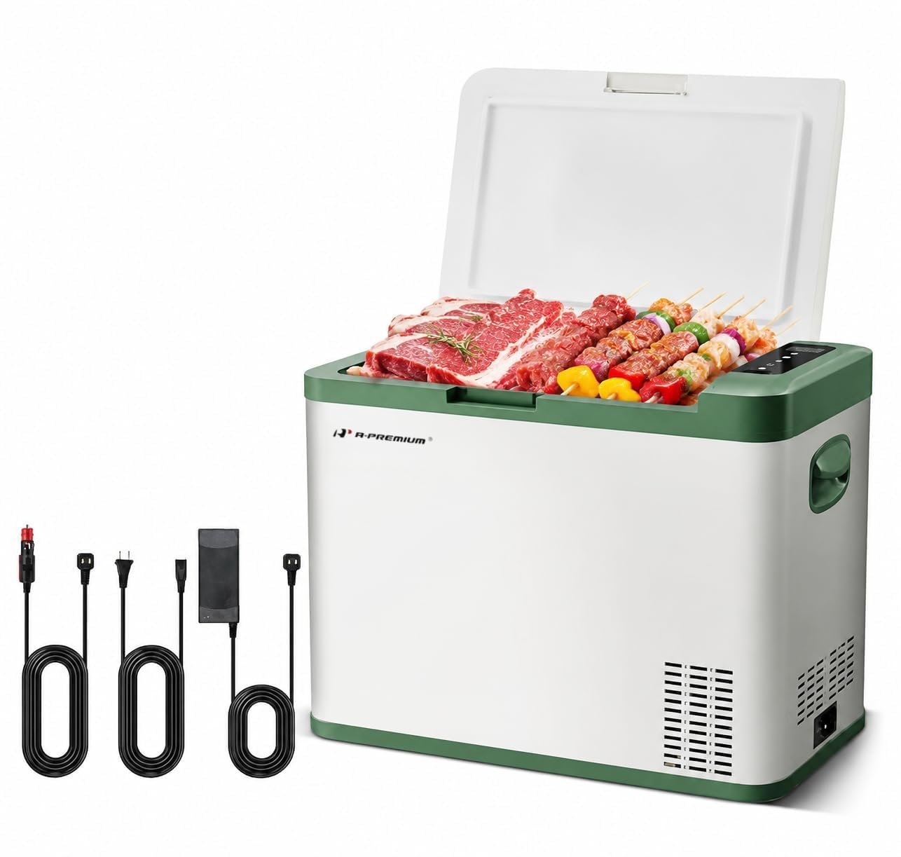 A-Premium 12 Volt Refrigerator 37QT/34.9L Por...