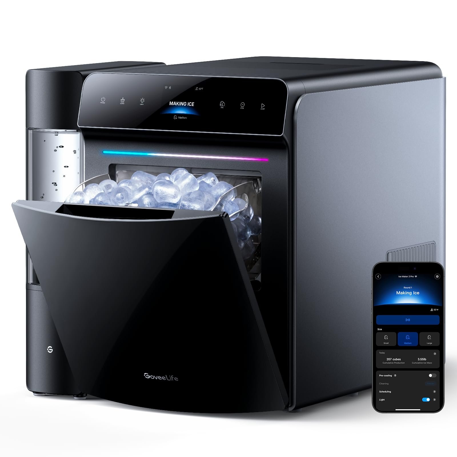 GoveeLife Smart Countertop Ice Maker 2 Pro, 3...
