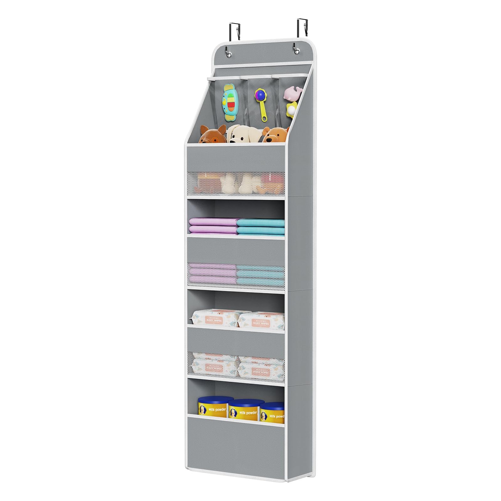 Univivi Fabric Over Door Hanging Organizer fo...
