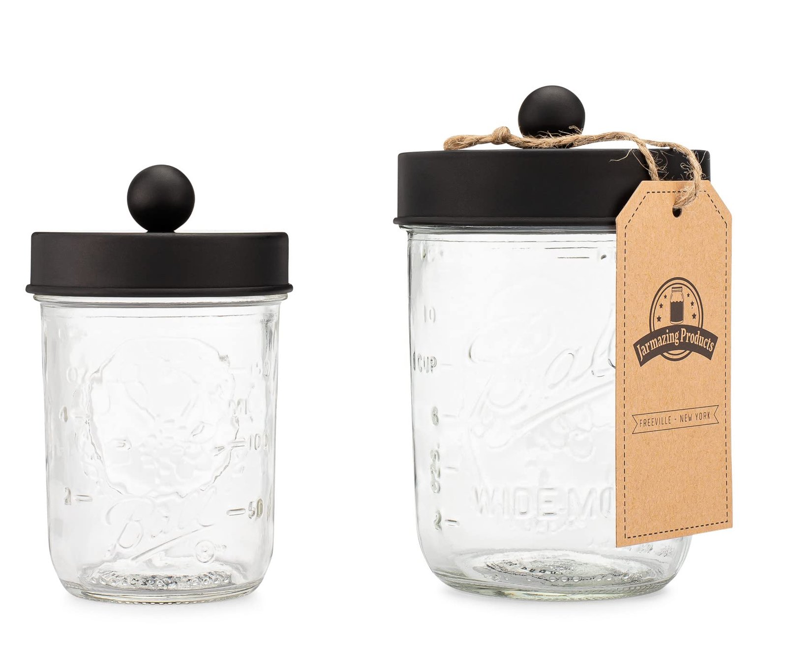 Jarmazing Products Apothecary Lid Storage Set...