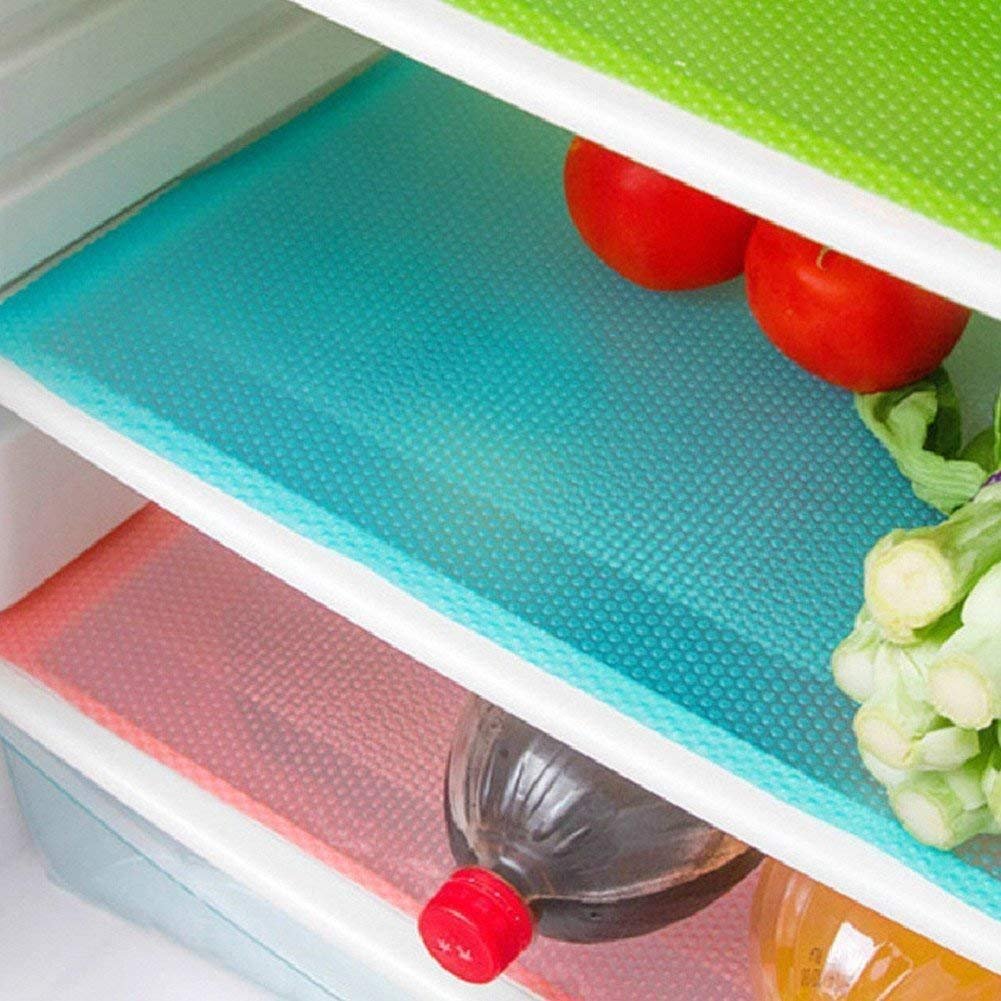 9 Pack Refrigerator Mats,Washable Fridge Mats...