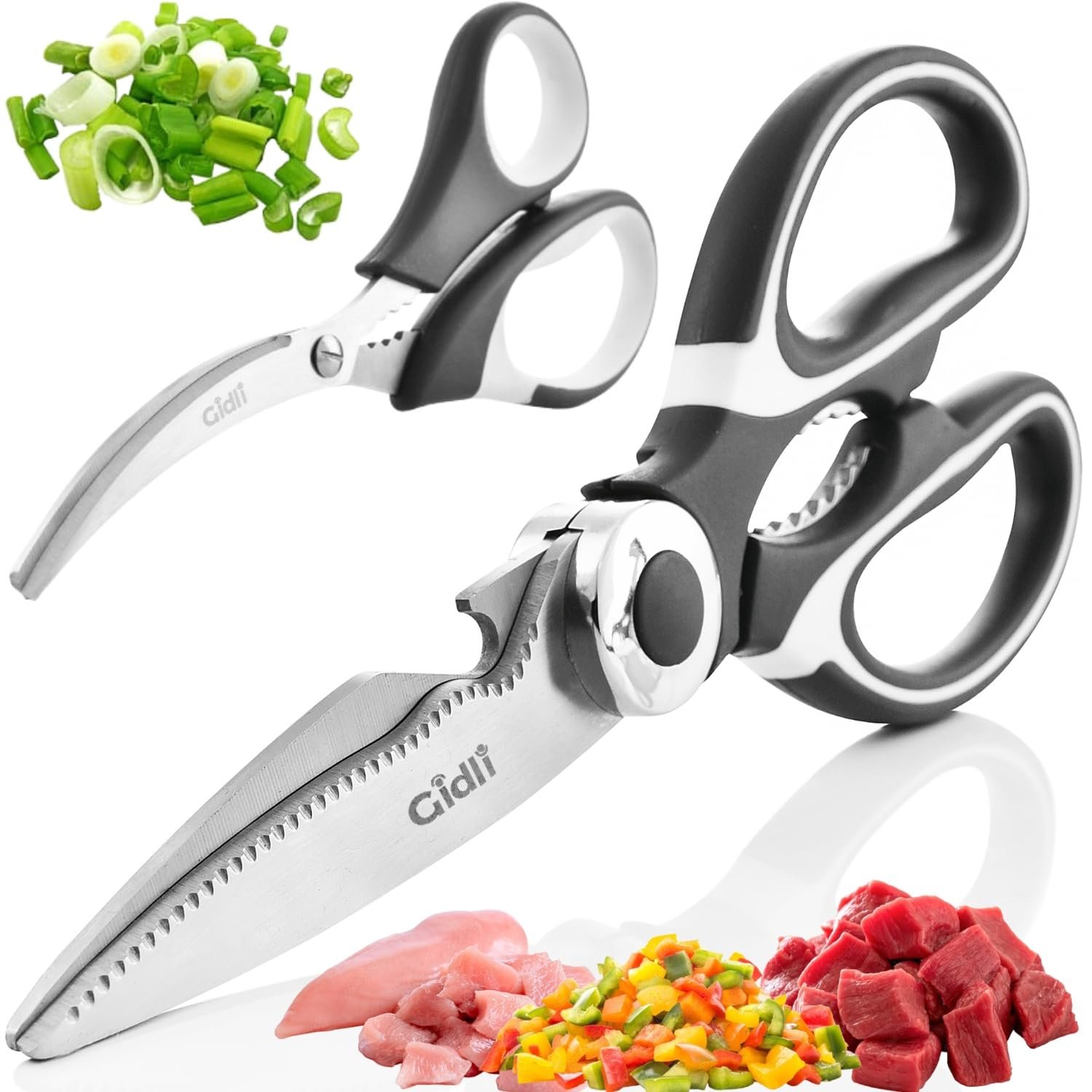 Kitchen Shears & Seafood Scissors Set - Lifet...