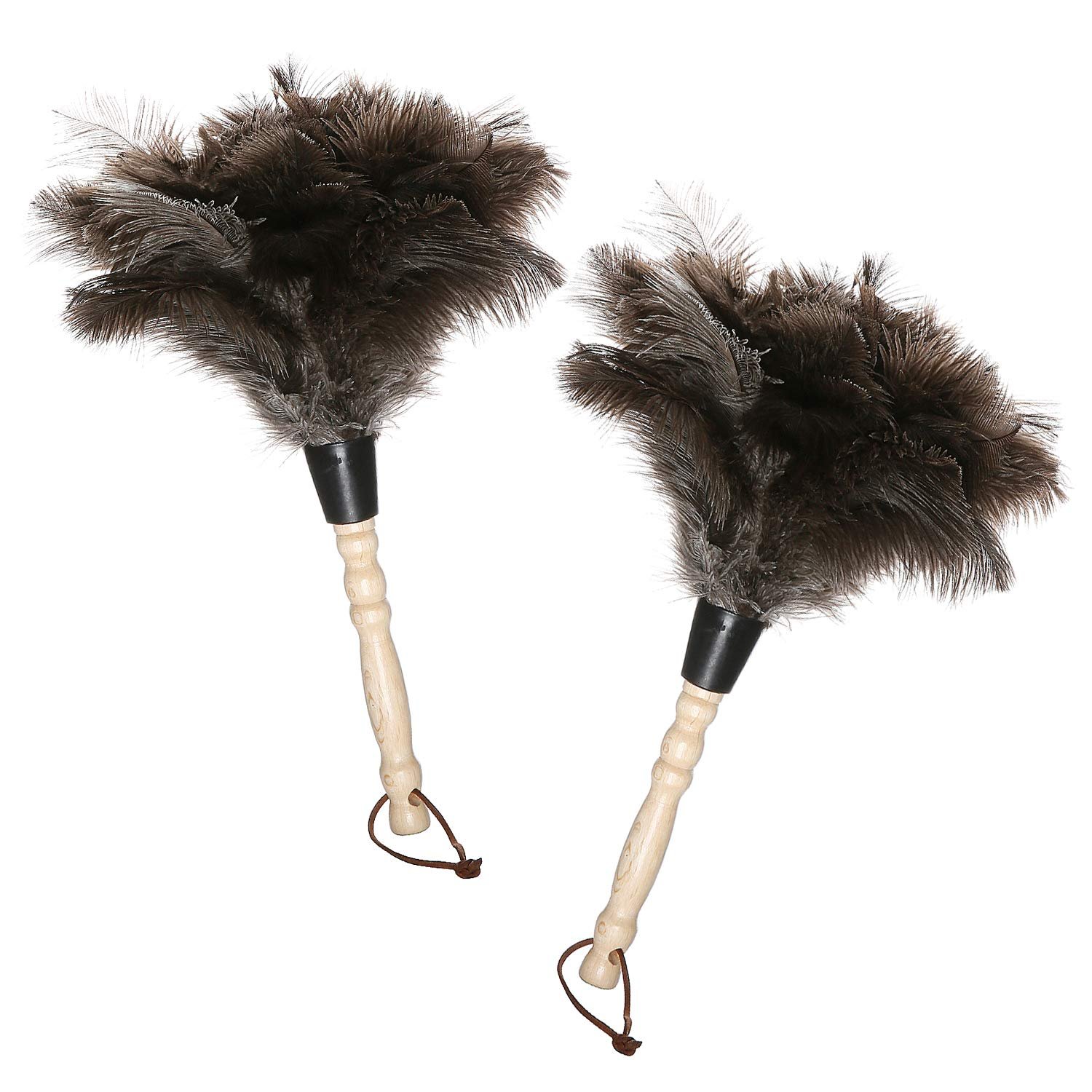 Midoneat Natural Gray Ostrich Feather Duster,...