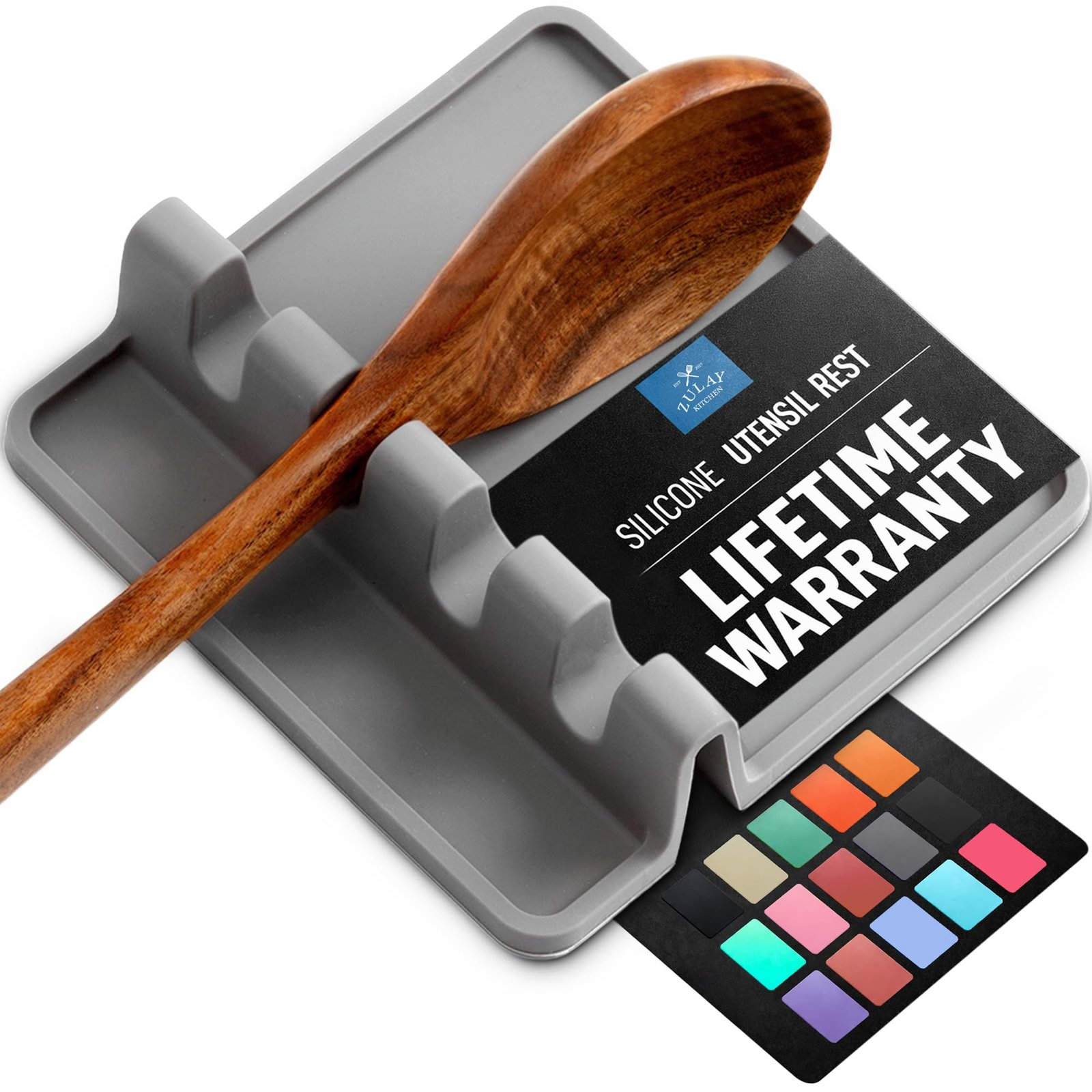 Zulay Kitchen Spoon Rest for Multiple Utensil...