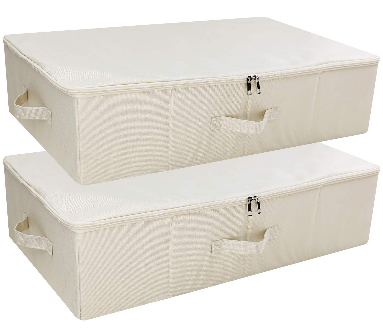 2pcs Clothing Shoes Bedding Lidded Storage Ba...