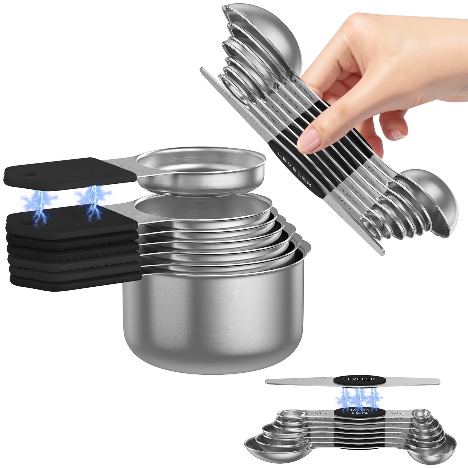 Magnetic Measuring Cups and Spoons Set – 304 ...
