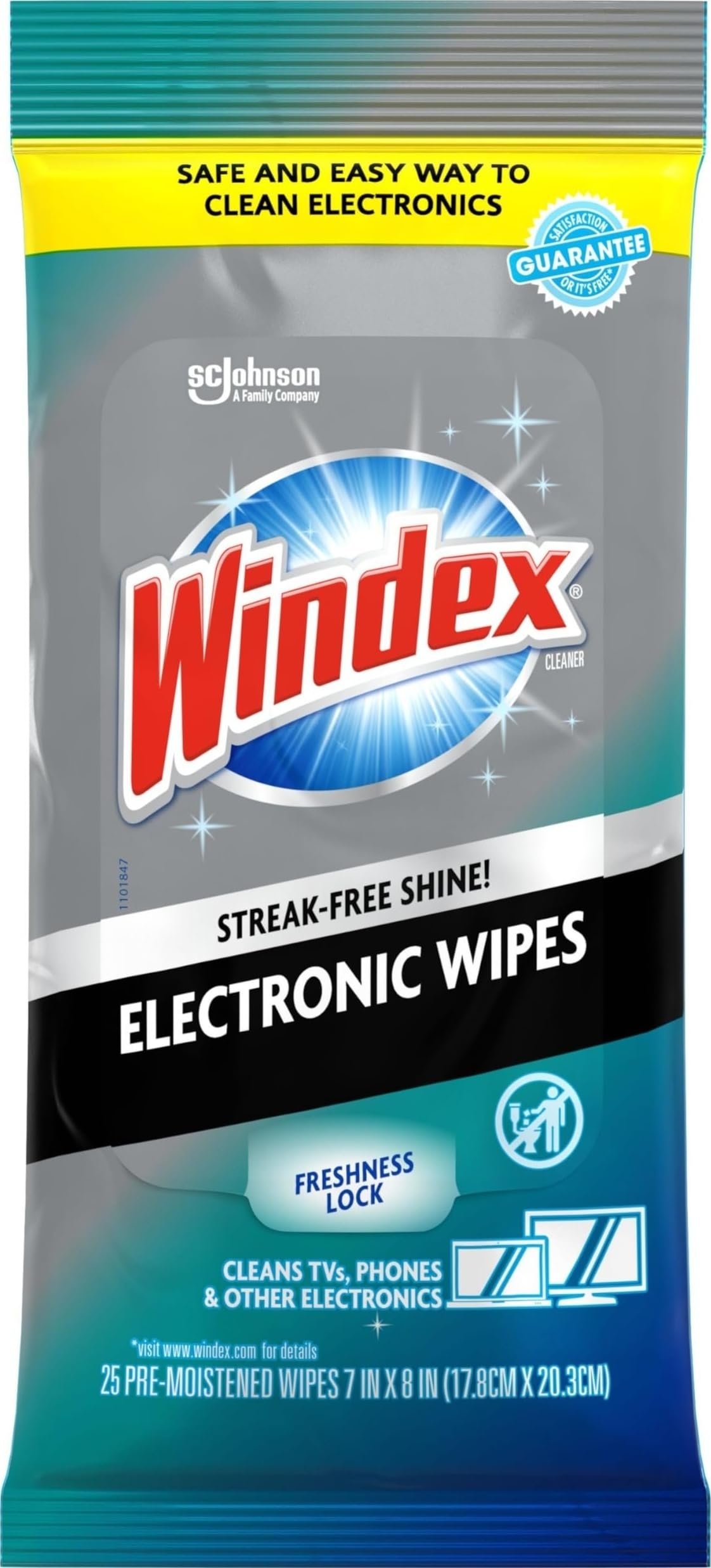 Windex Electronic Cleaning Wipes, Anti-Static...