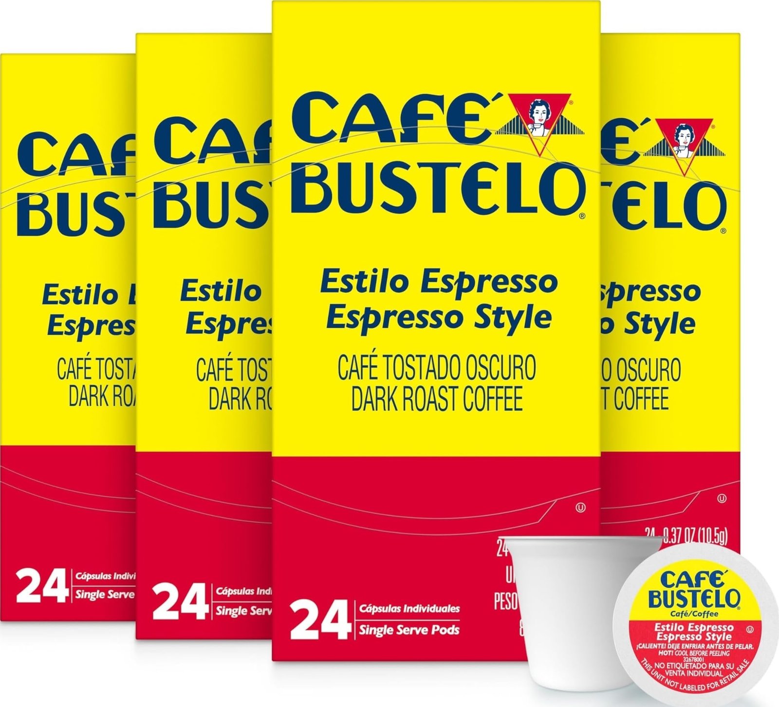 Café Bustelo Espresso Style Dark Roast Single...