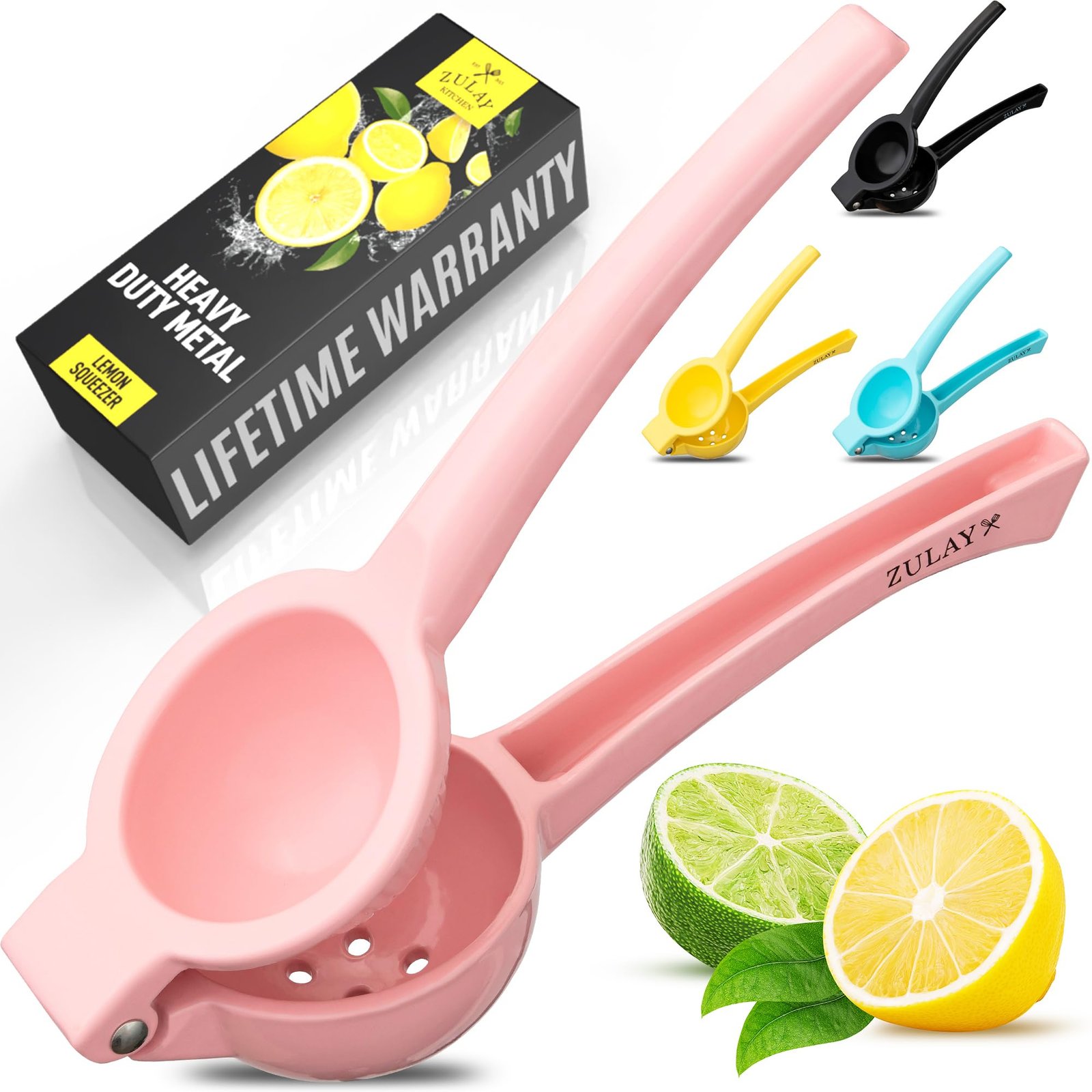 Zulay Premium Quality Metal Lemon Squeezer, C...