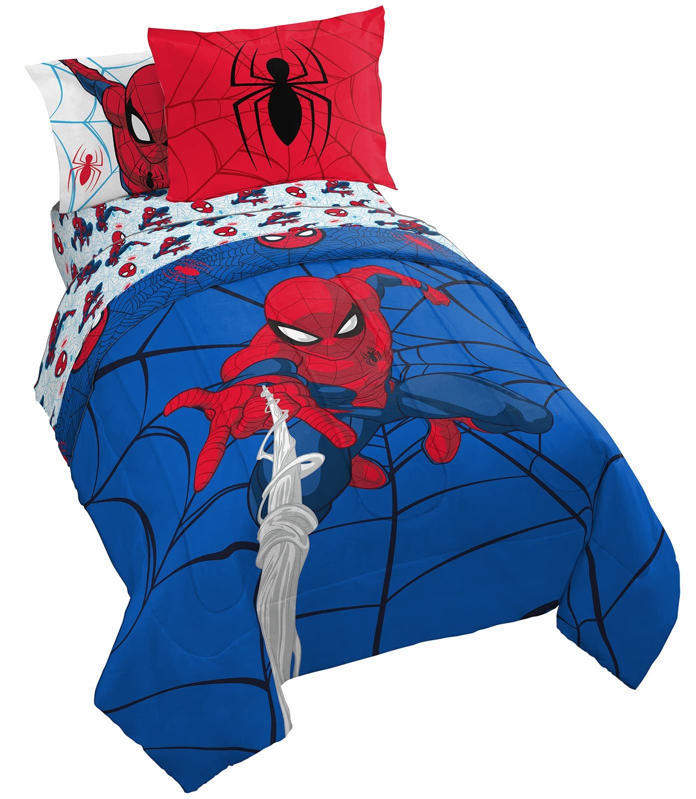 Marvel Spiderman Twin Comforter Set 5 Piece K...