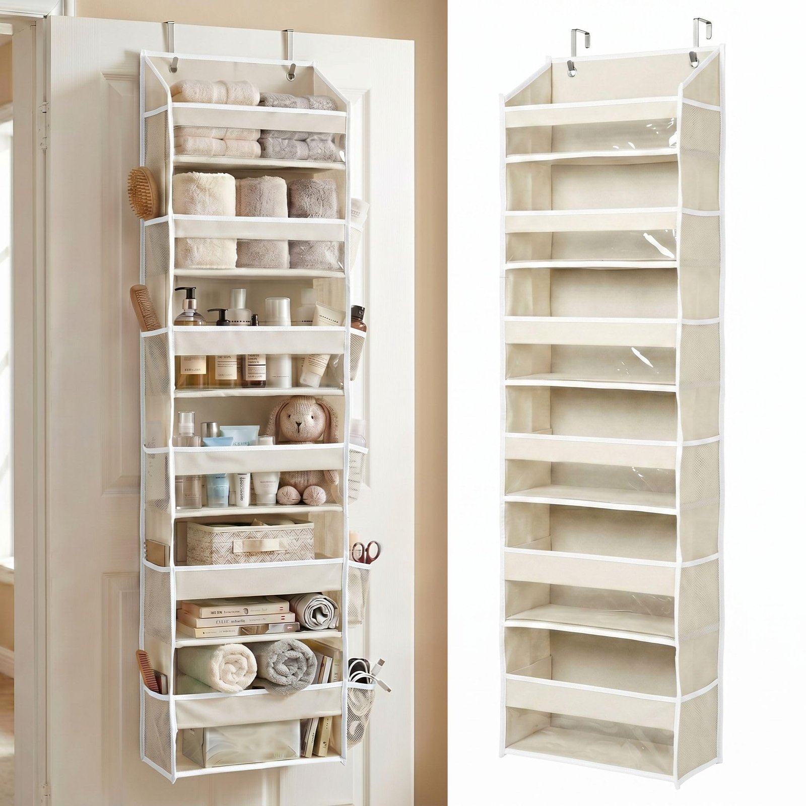 Over the Door Organizer, 6-Tier, 100D Fabric,...