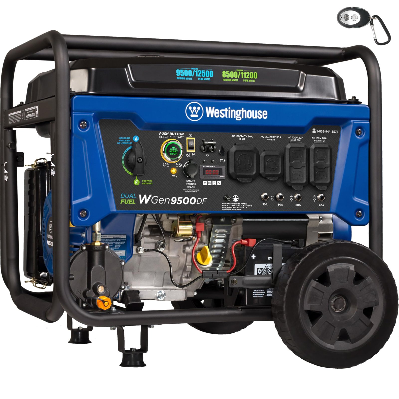 Westinghouse 12500 Watt Dual Fuel Home Backup...
