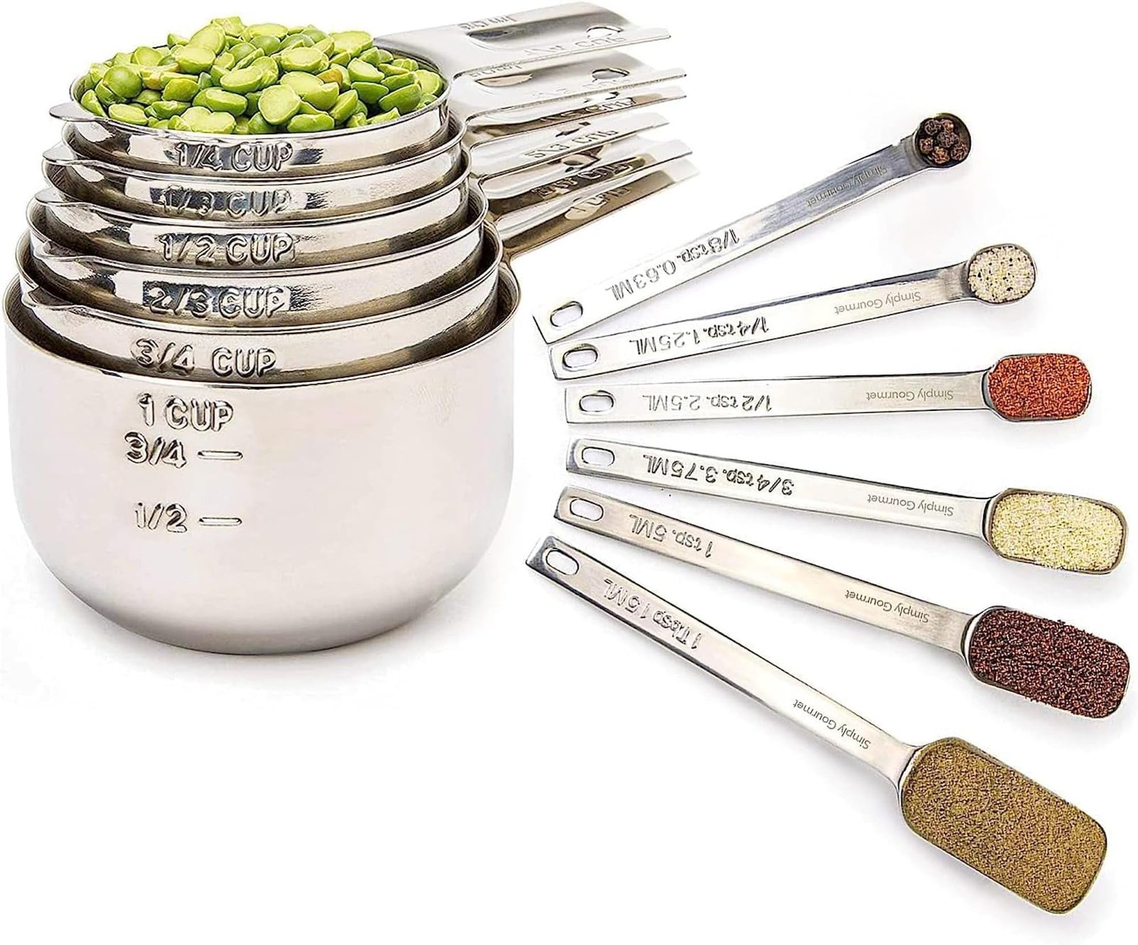 Simply Gourmet Measuring Cups & Spoons Set of...