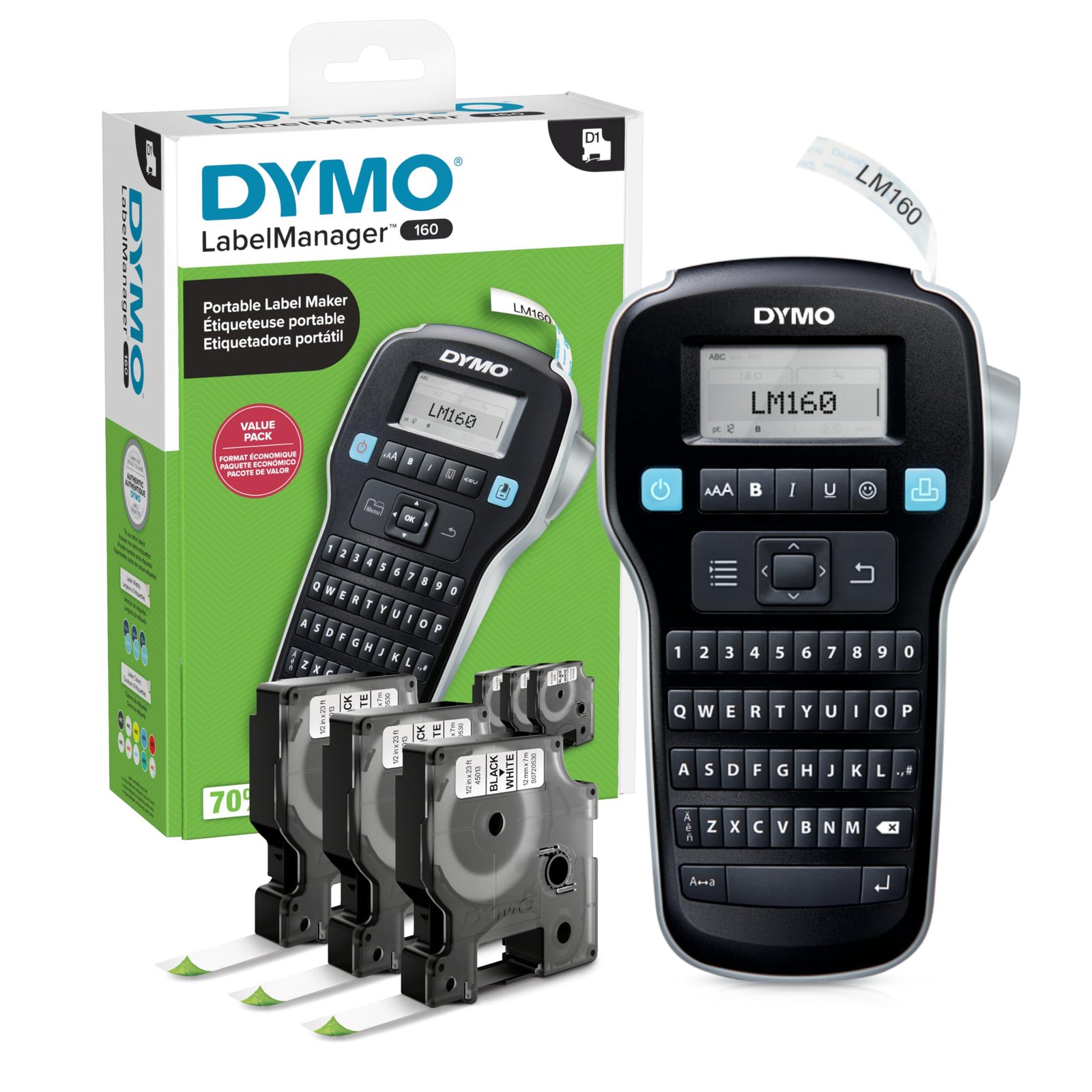 DYMO LabelManager 160 Label Maker Bundle with...