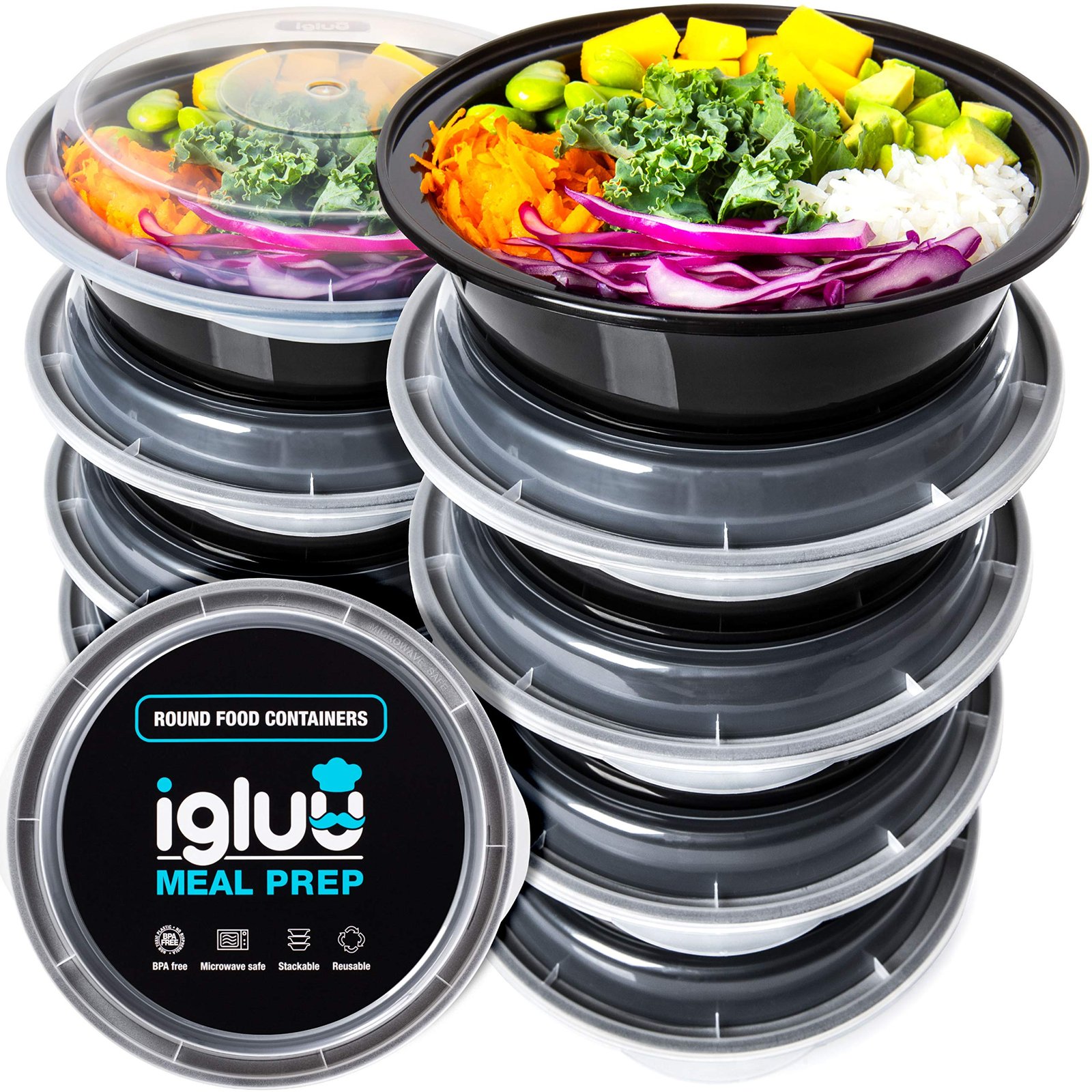 Igluu Meal Prep Containers Reusable (10 Pack)...