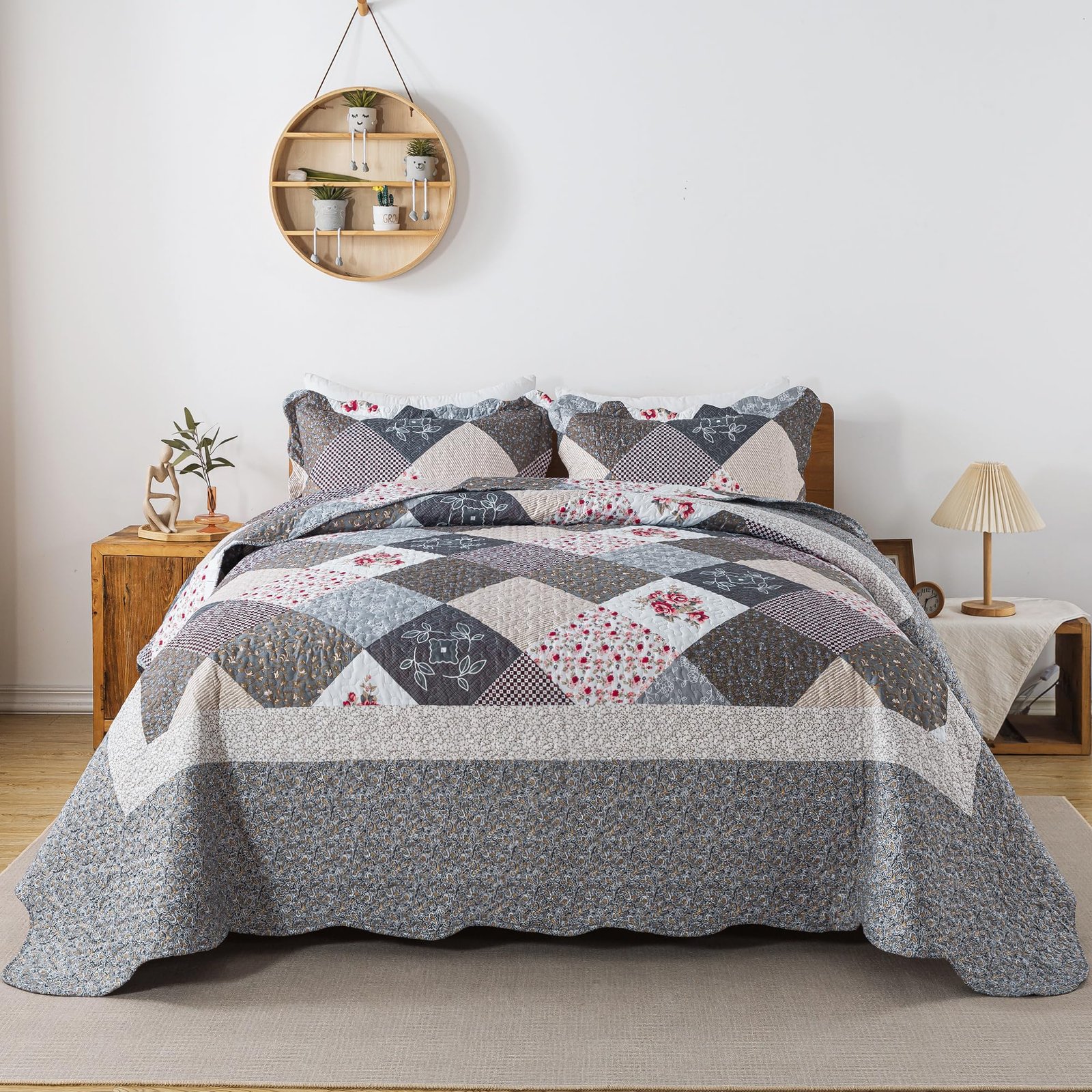 HoneiLife Oversized King Bedspreads 120x120-3...