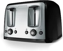 BLACK+DECKER 4-Slice Toaster with Extra-Wide ...