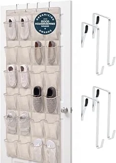 GORILLA GRIP Over the Door Shoe Organizer, 24...
