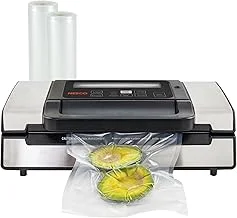 Nesco Deluxe Food VS-12 Vacuum Sealer, 130 Wa...