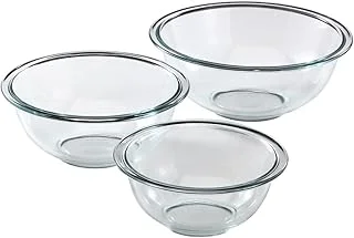 Pyrex Essentials (3-Piece) Glass Mixing Bowls...