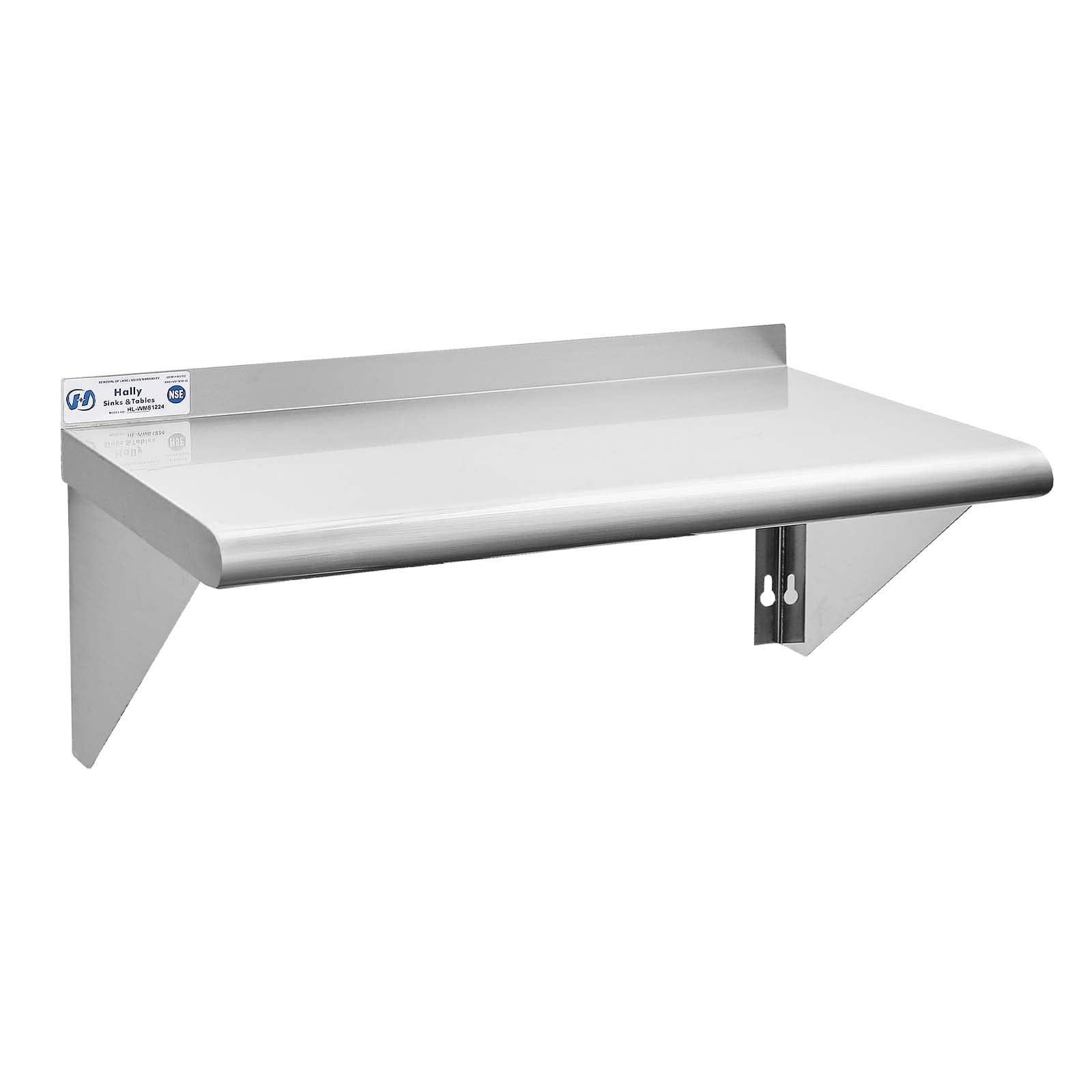 Hally Stainless Steel Shelf 12"x24" NSF Comme...