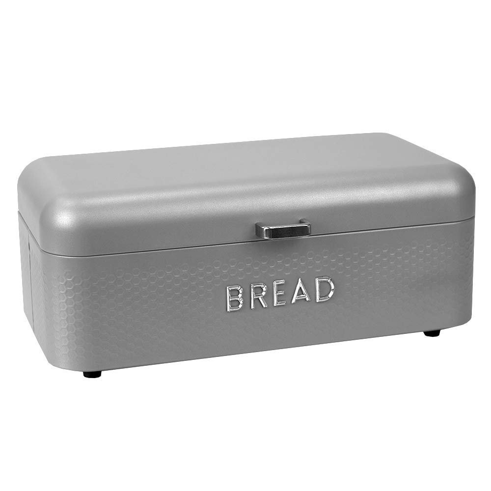 Soho Bread Box For Kitchen Countertop, Metal,...