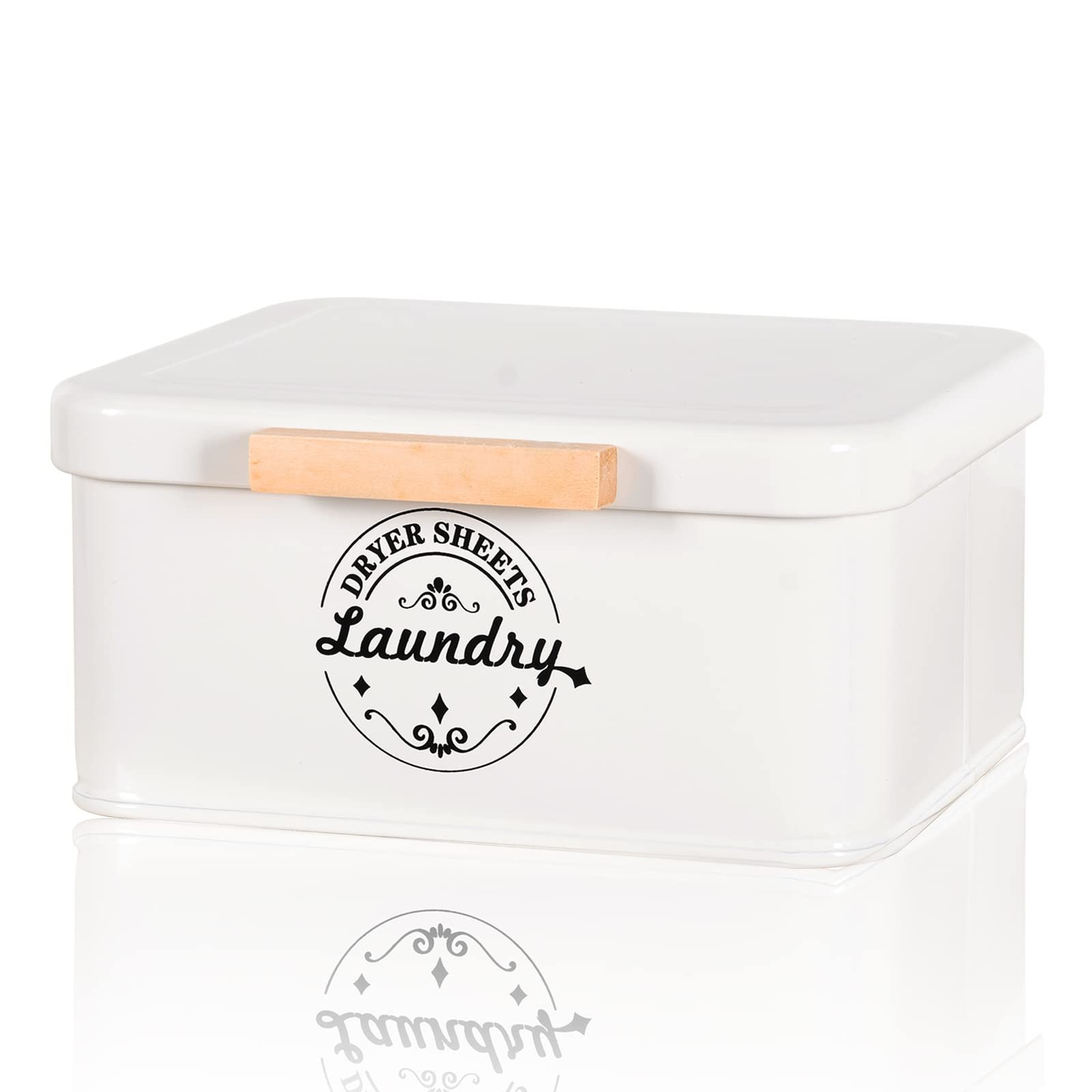 SACREDAY Dryer Sheet Holder with Hinged Lid f...