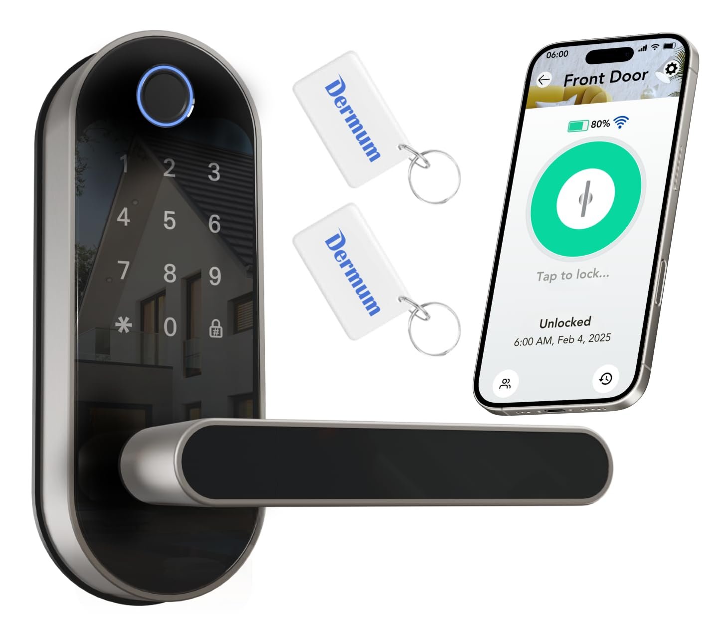 Keyless Entry Fingerprint Digital Smart Lock ...