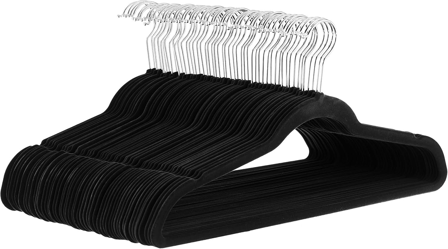 Amazon Basics Slim Velvet Non-Slip Space Savi...