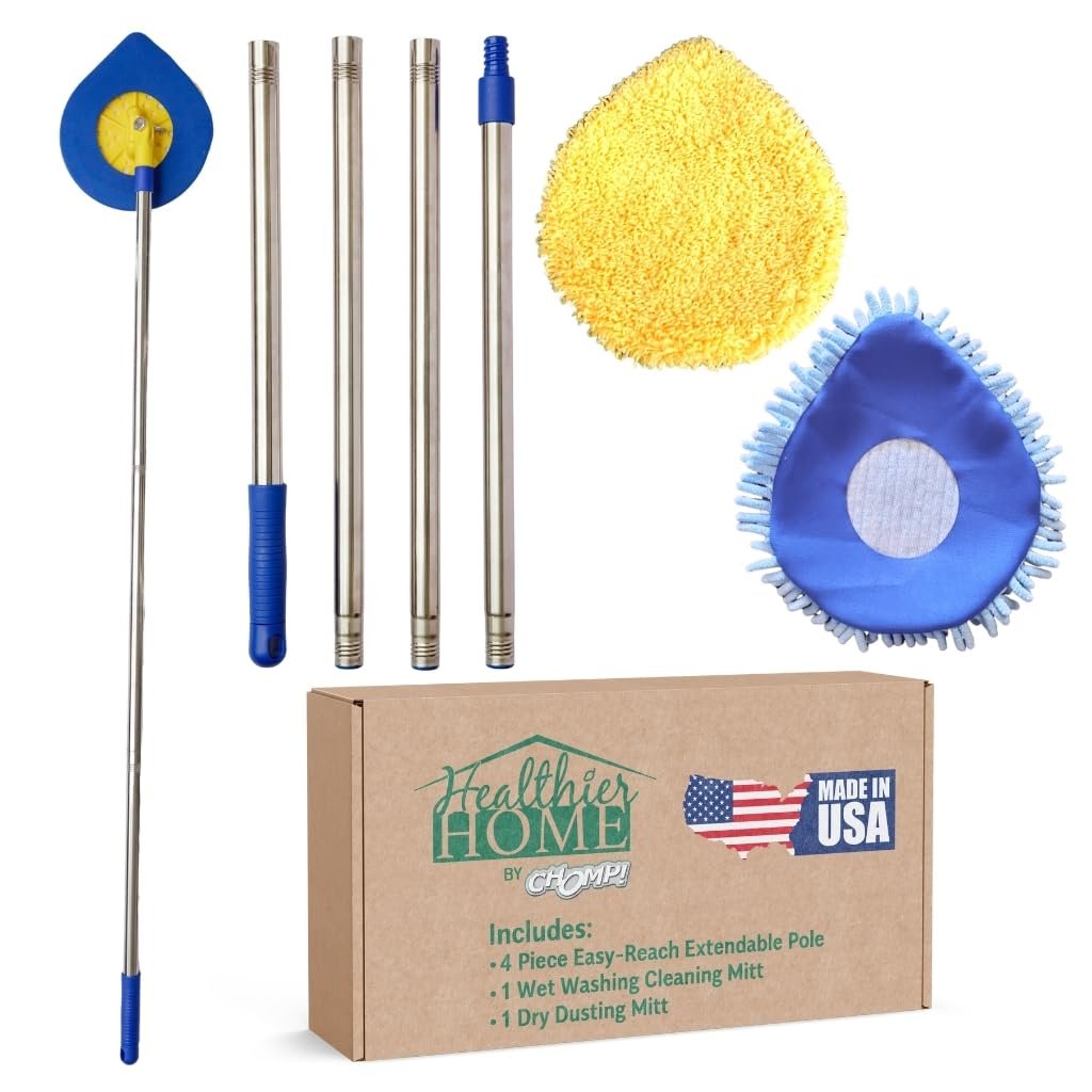 CHOMP Long Handle Wall Cleaner, 5 Minute Clea...