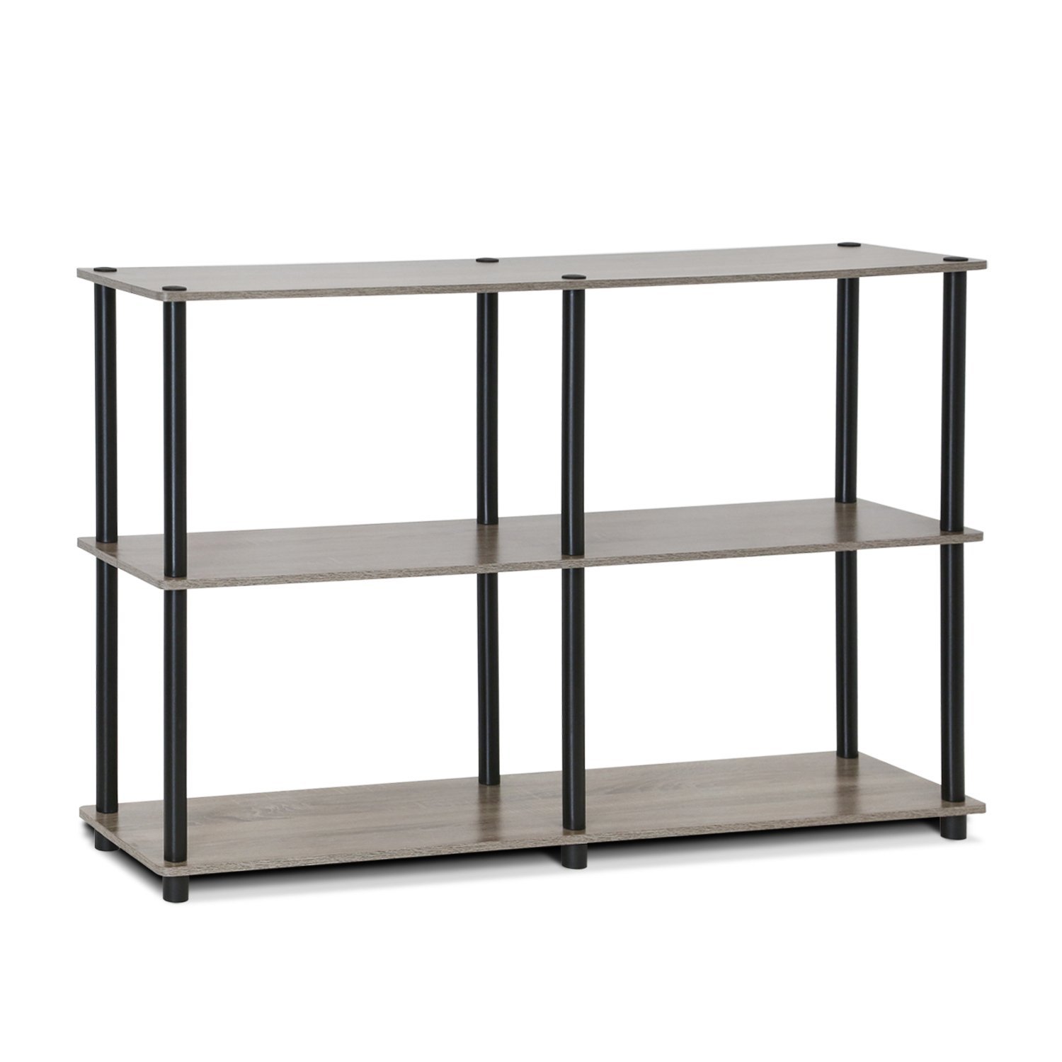 Furinno TURN-N-TUBE Storage Shelves, 3-Tier 4...