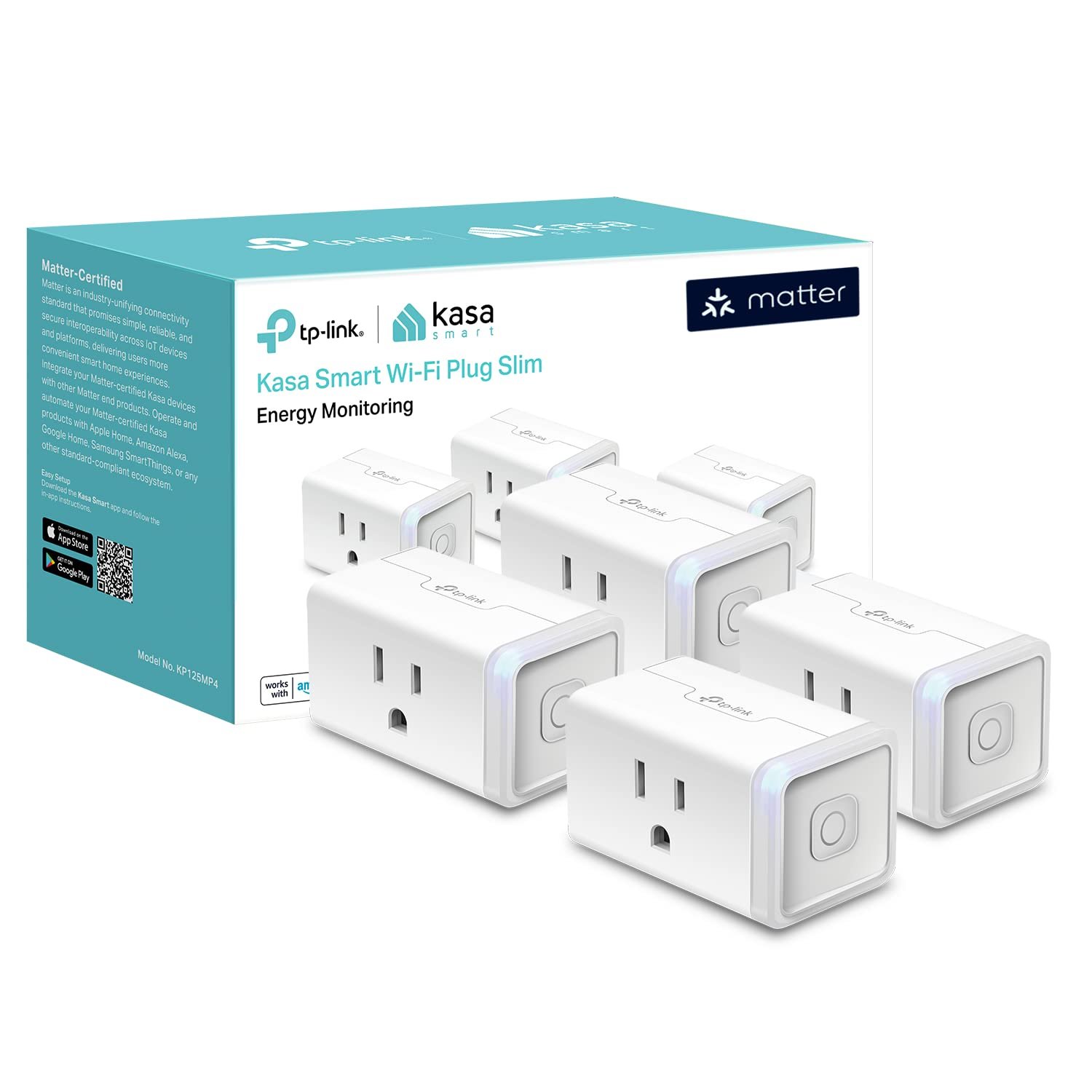 Kasa Matter Smart Plug with Energy Monitoring...