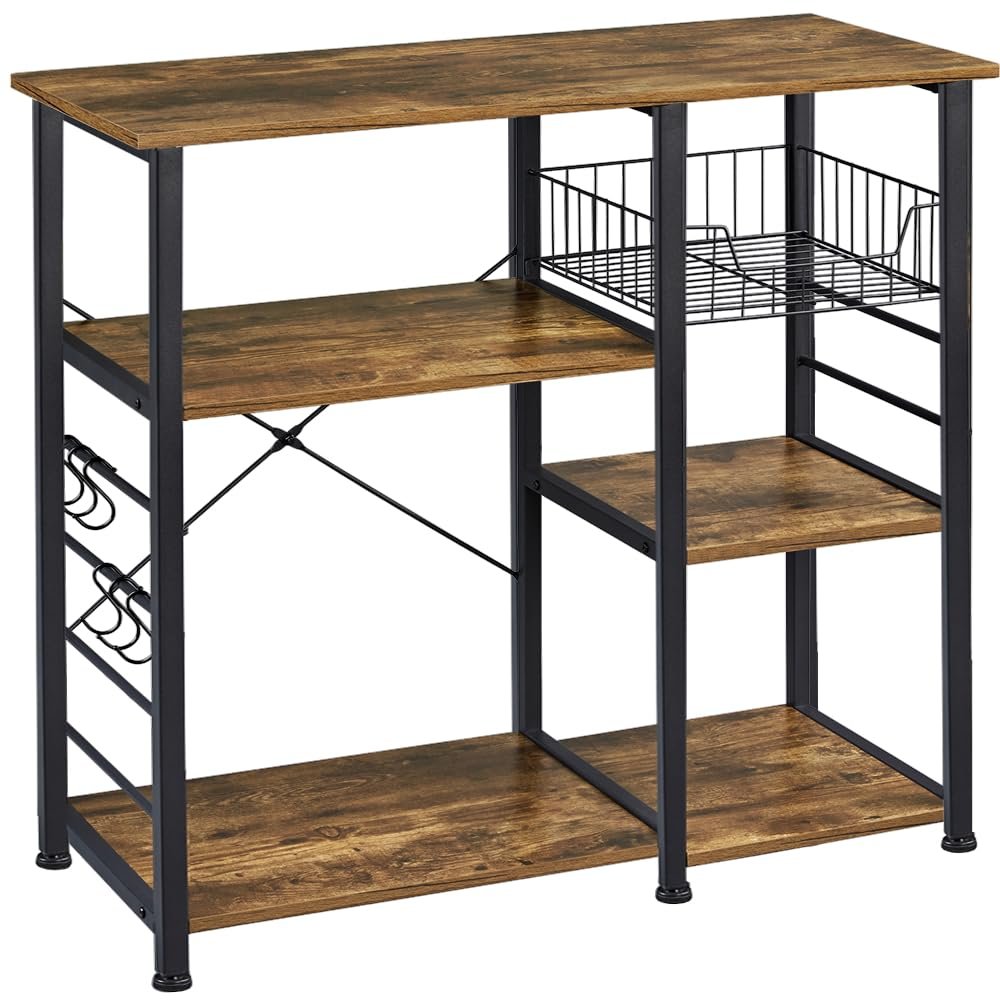 Yaheetech 4-Tier Bakers Rack,Microwave Stand ...
