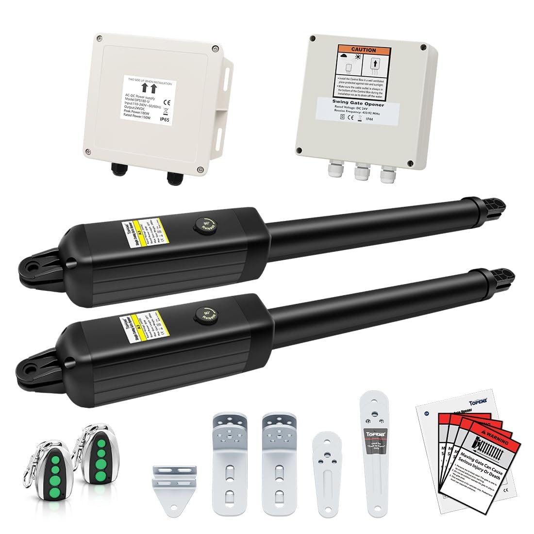 TOPENS PW302 Dual Swing Gate Opener Light Dut...