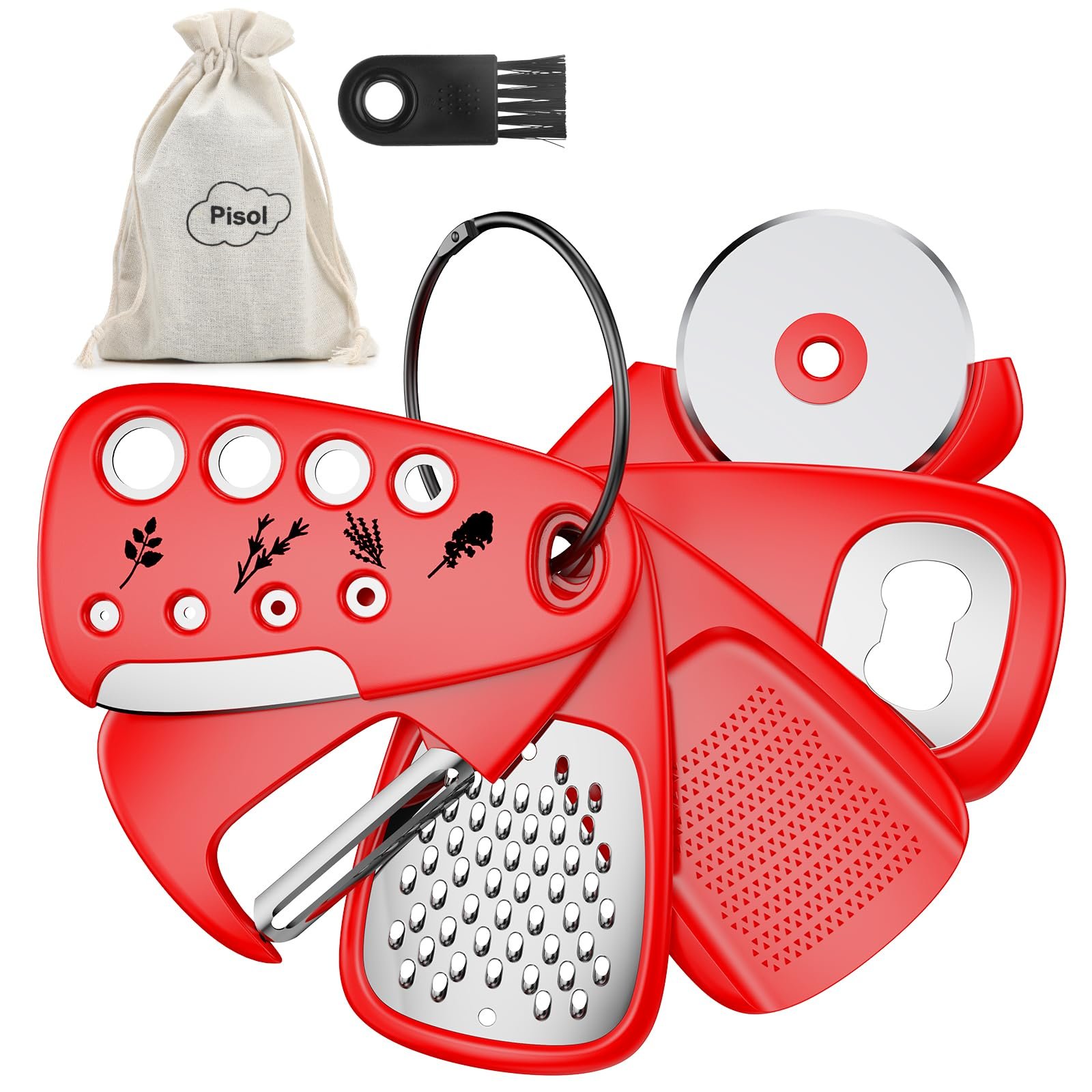 Pisol Kitchen Unique Gadgets Set 6 Pieces, Sp...