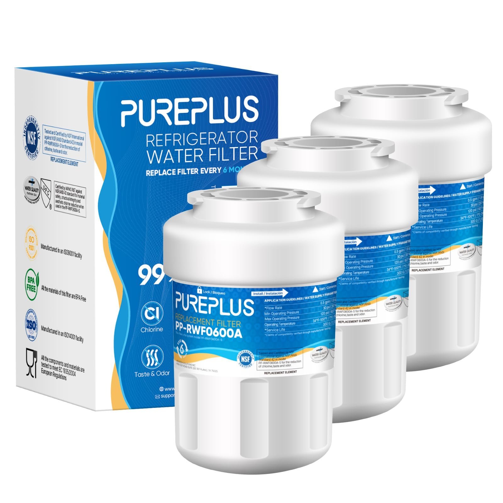 PUREPLUS RWF0600A Refrigerator Water Filter R...