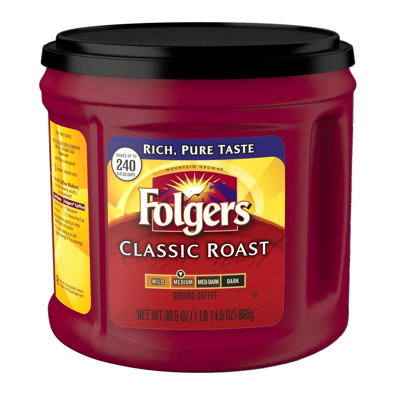 Folgers Classic Roast Medium Roast Ground Cof...