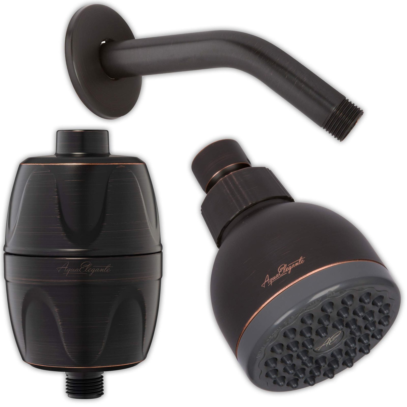 3 Inch Shower Head + Filter + Arm - High Pres...