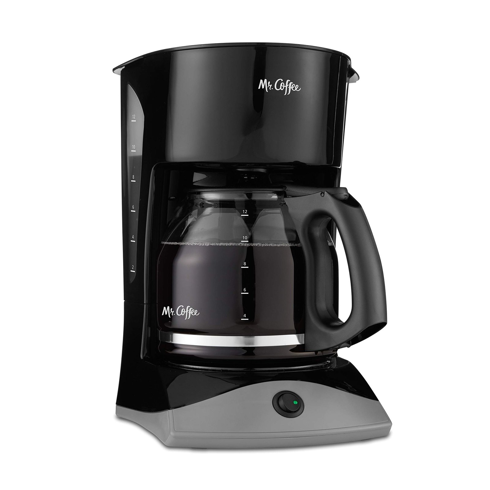 Mr. Coffee Black Coffee Maker, 12 Cups, with ...