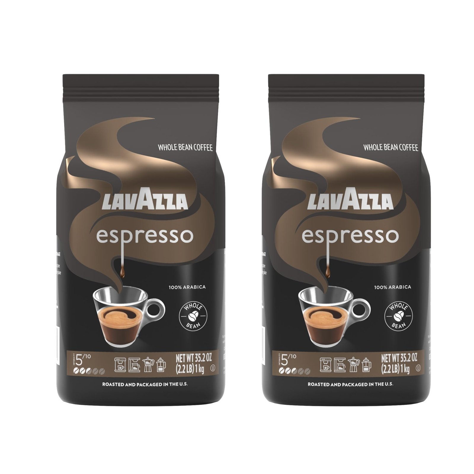 Lavazza Espresso Whole Bean Coffee, Medium Ro...