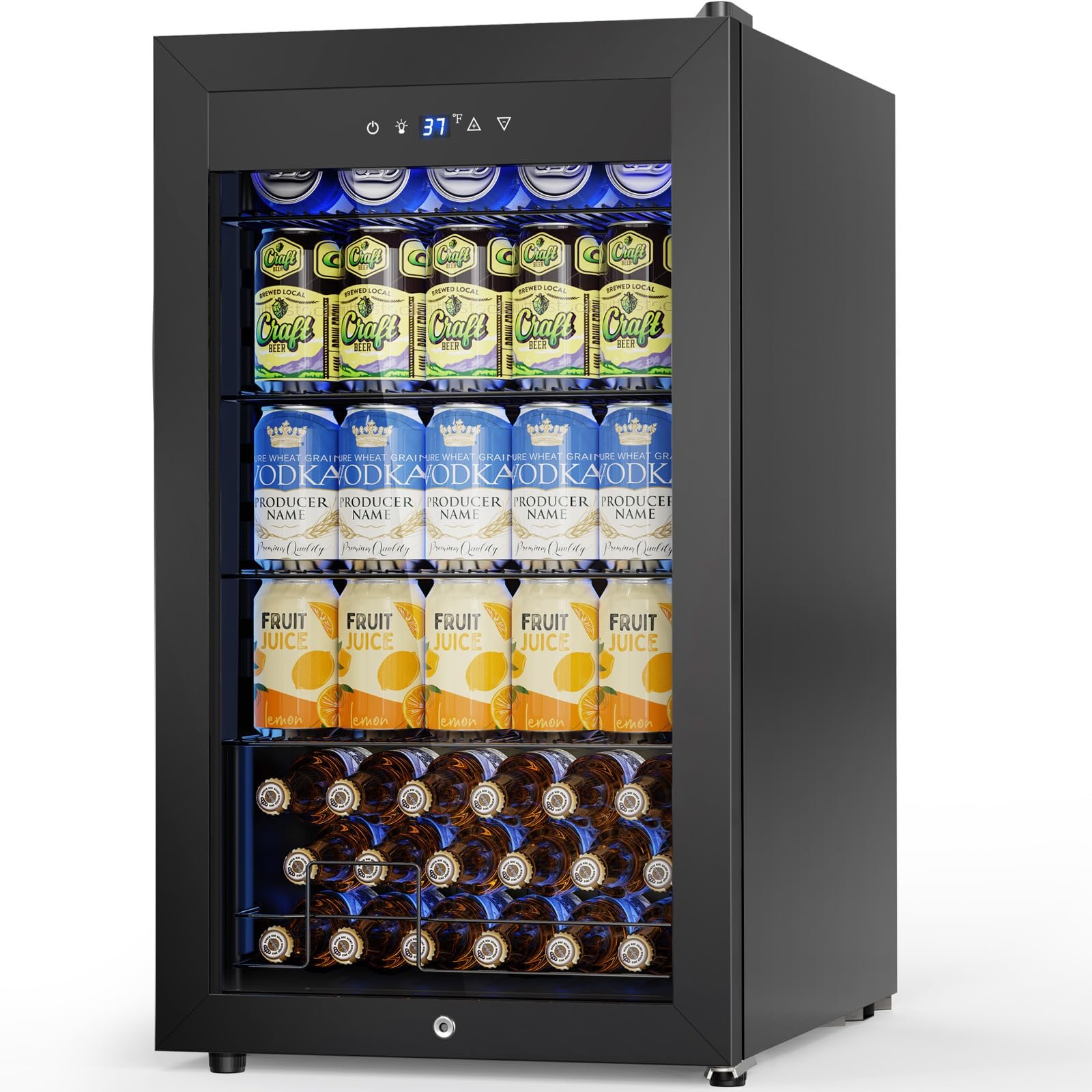 Velivi Mini Fridge 3.2 Cu.Ft Small Beverage R...