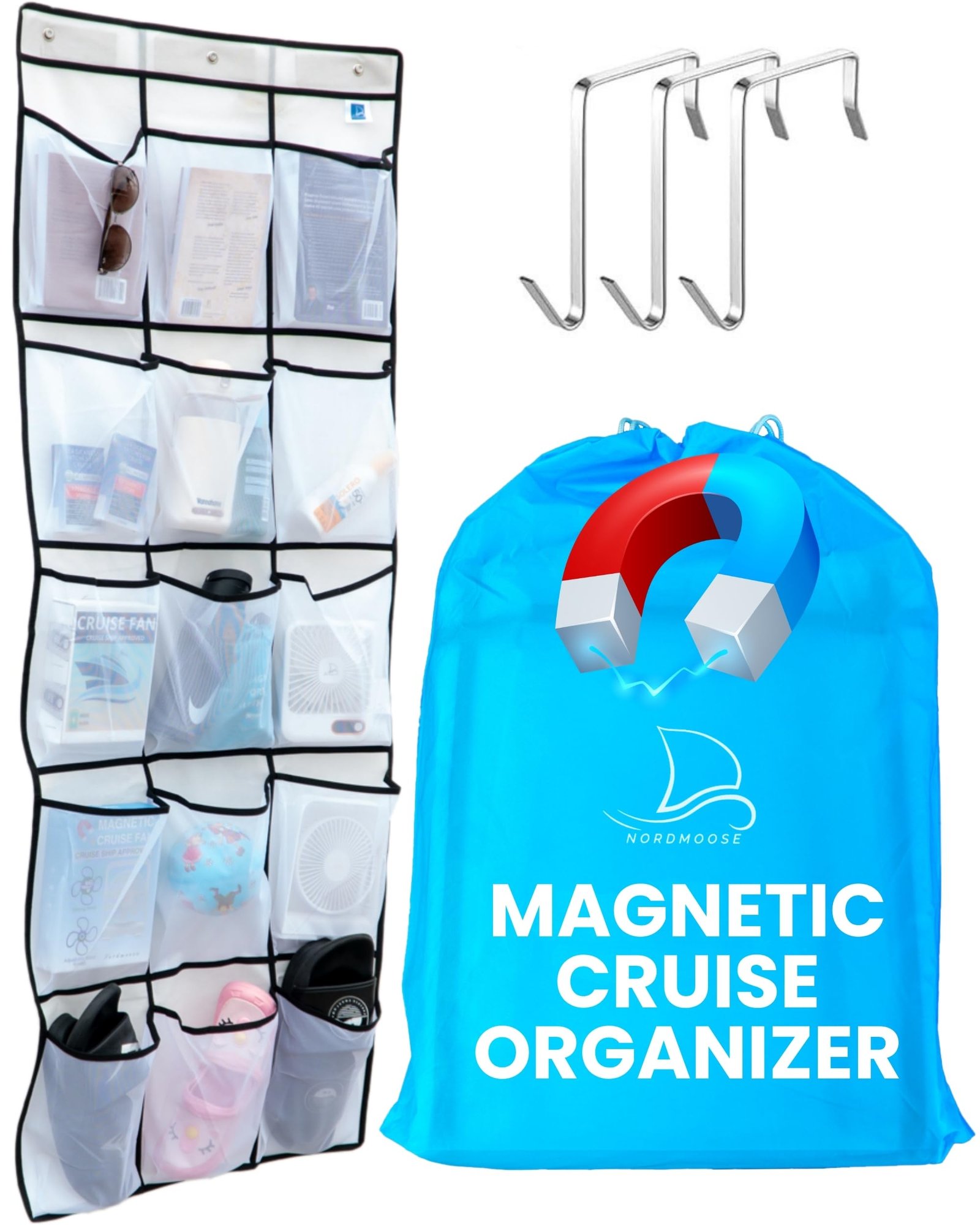 Nordmoose Magnetic Cruise Organizer | 15 Larg...