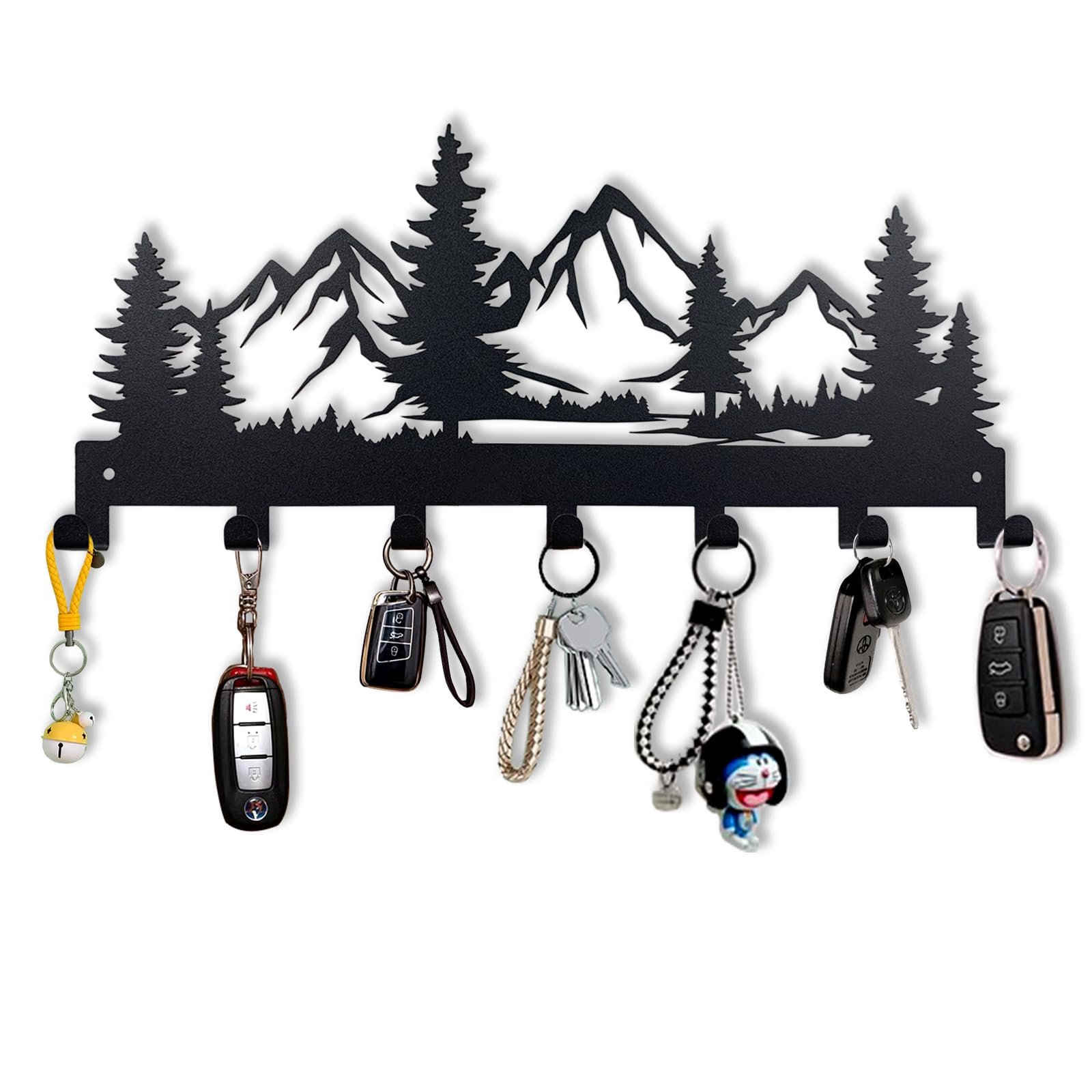 Metal Key Holder, Wall Mounted Key Hooks, Key...