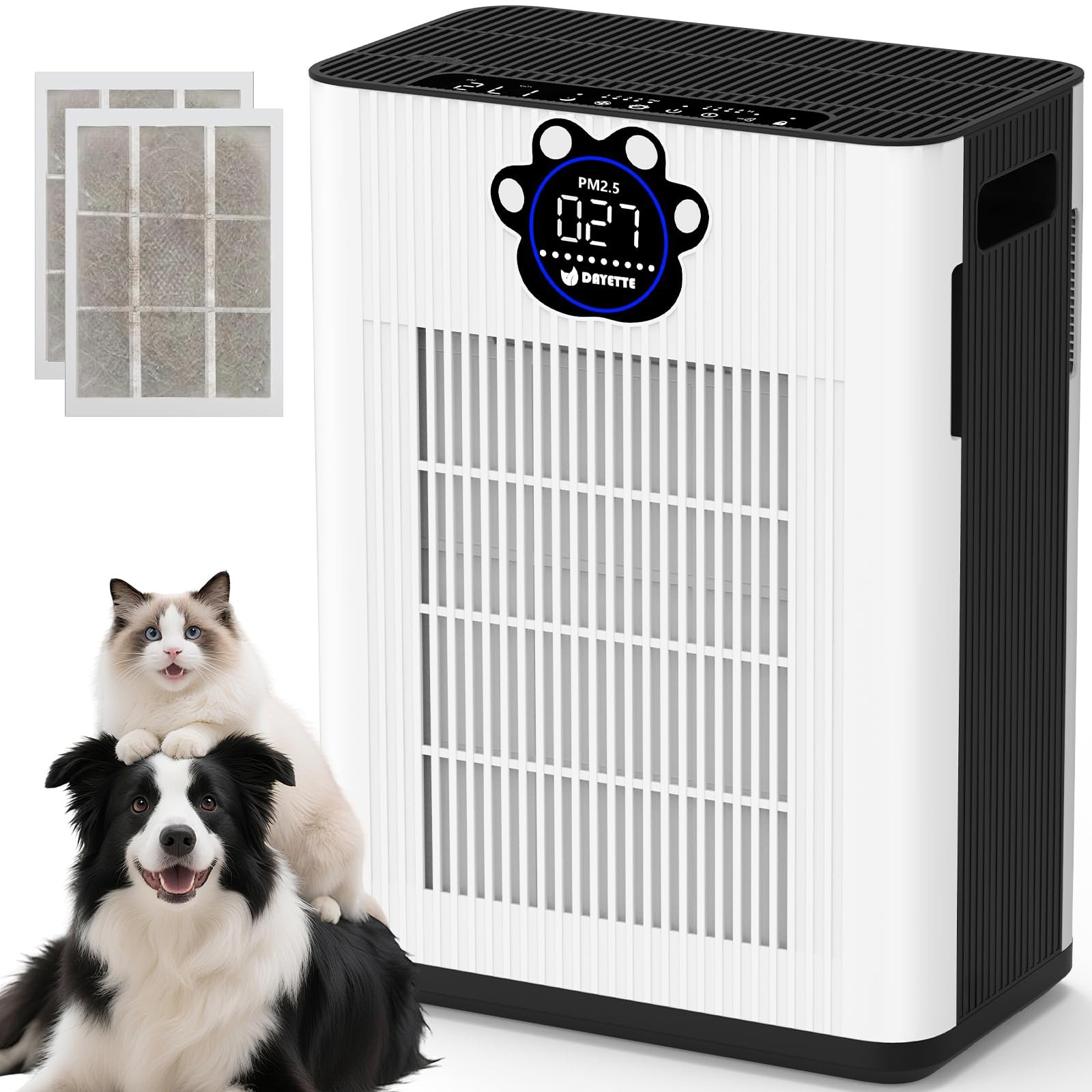 DAYETTE Pet Air Purifier for Home Large Room ...