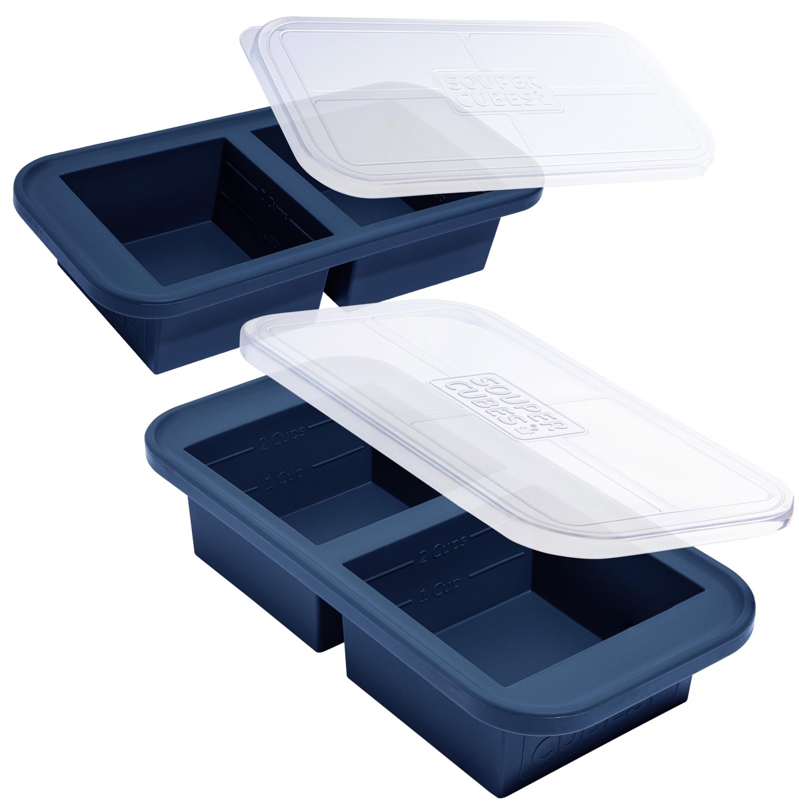 Souper Cubes 2 Cup Silicone Molds for Food, B...