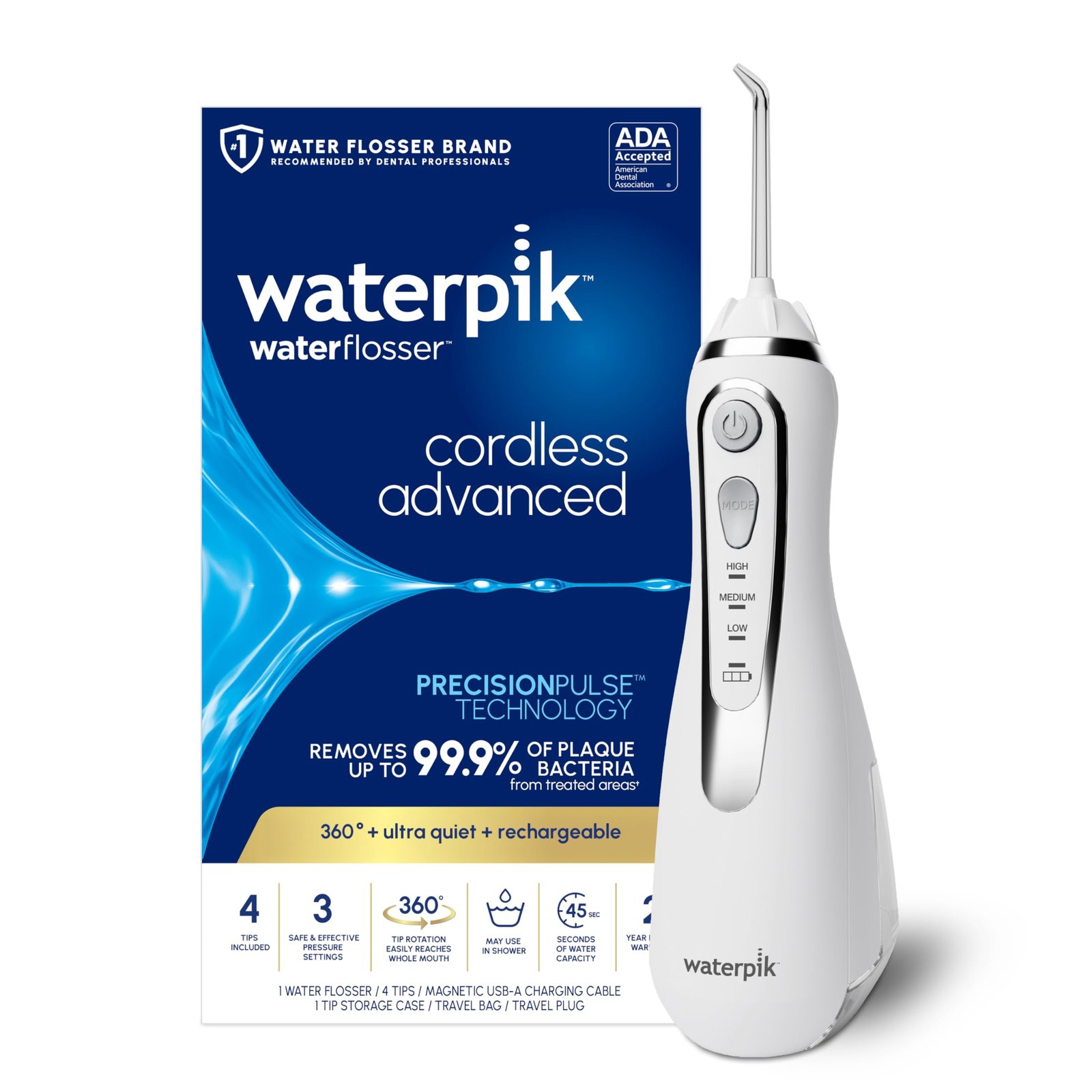 Waterpik Cordless Advanced Portable Water Flo...