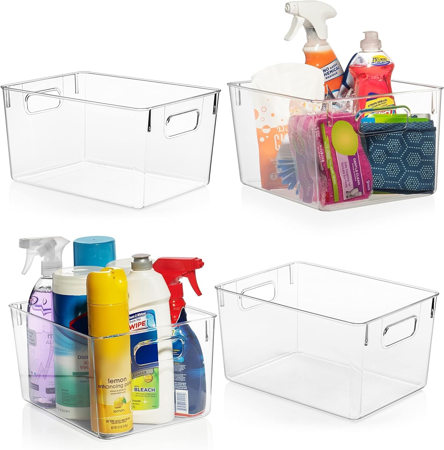 ClearSpace Clear Plastic Storage Bins – Pantr...